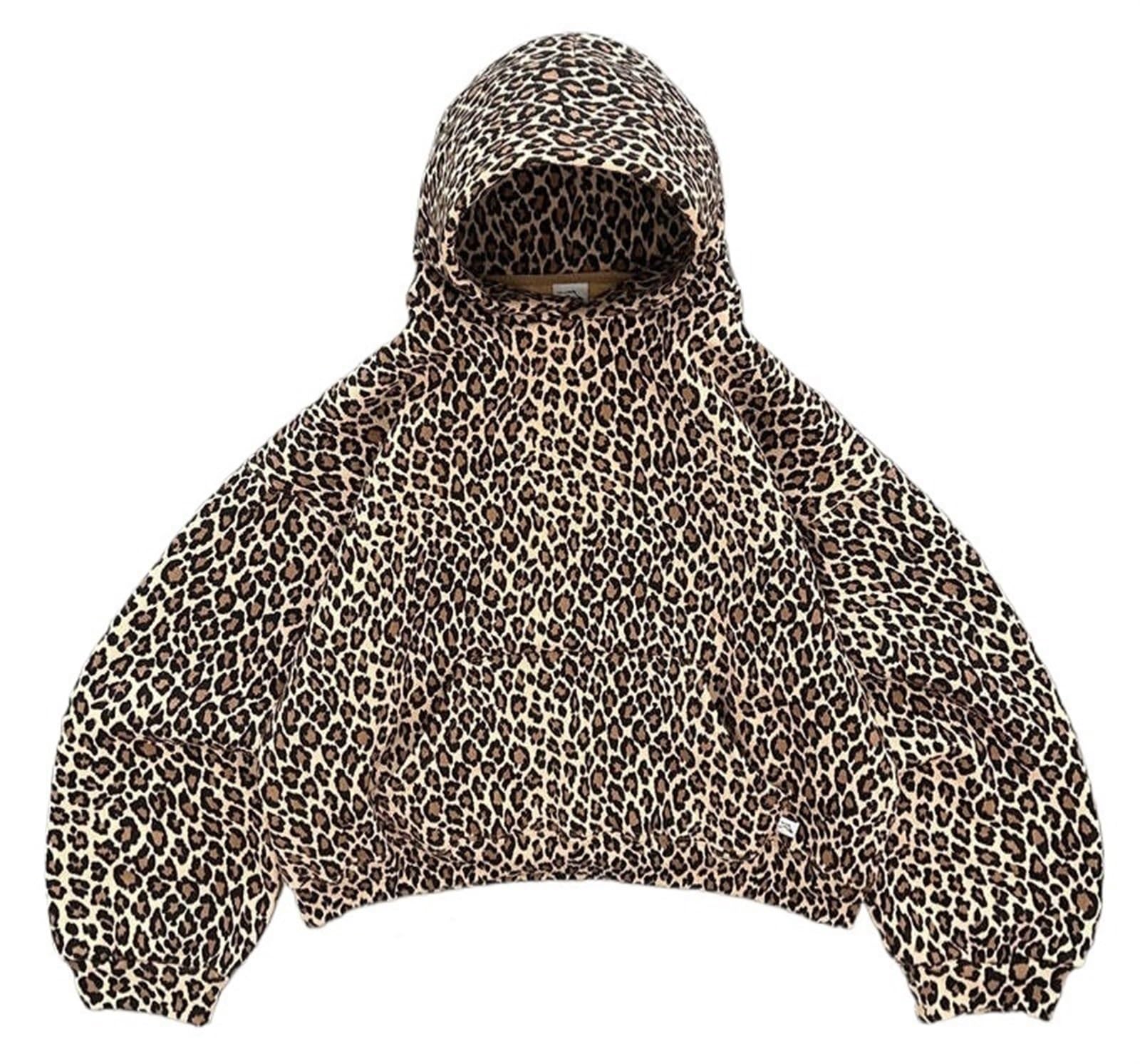 Leopard Print Hoodies for Women, Cheetah Print Pullover Sweatshirt