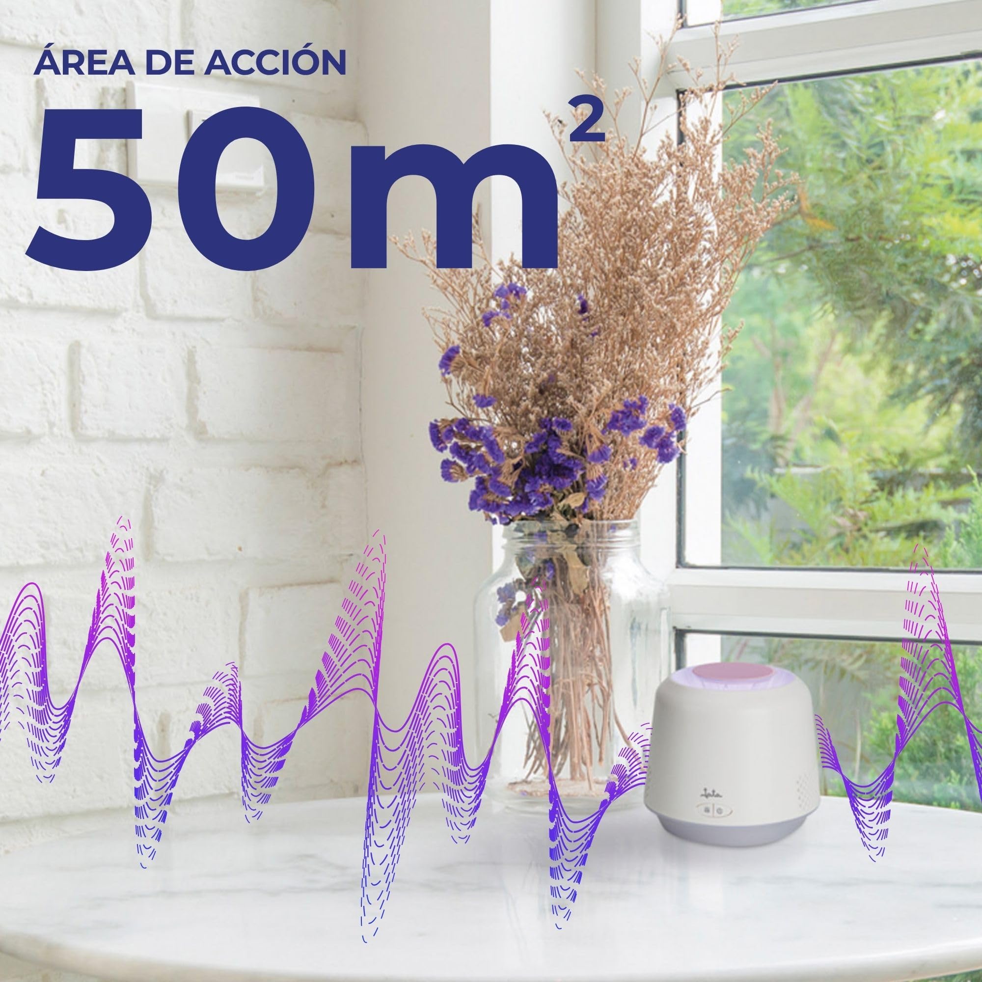 JATA HOGAR MT2 - Lámpara Antimosquitos Eléctrico USB con Luz UV y Ventilador de Succión, 6 LED UV, Lámpara LED 3 Modos, Silencioso, 50 m², Bajo Consumo, Trampa Mosquitos Interior