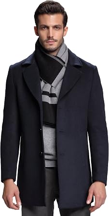 RIONA Mens Winter Cashmere Feel Australian Wool Soft Warm Knitted Scarf