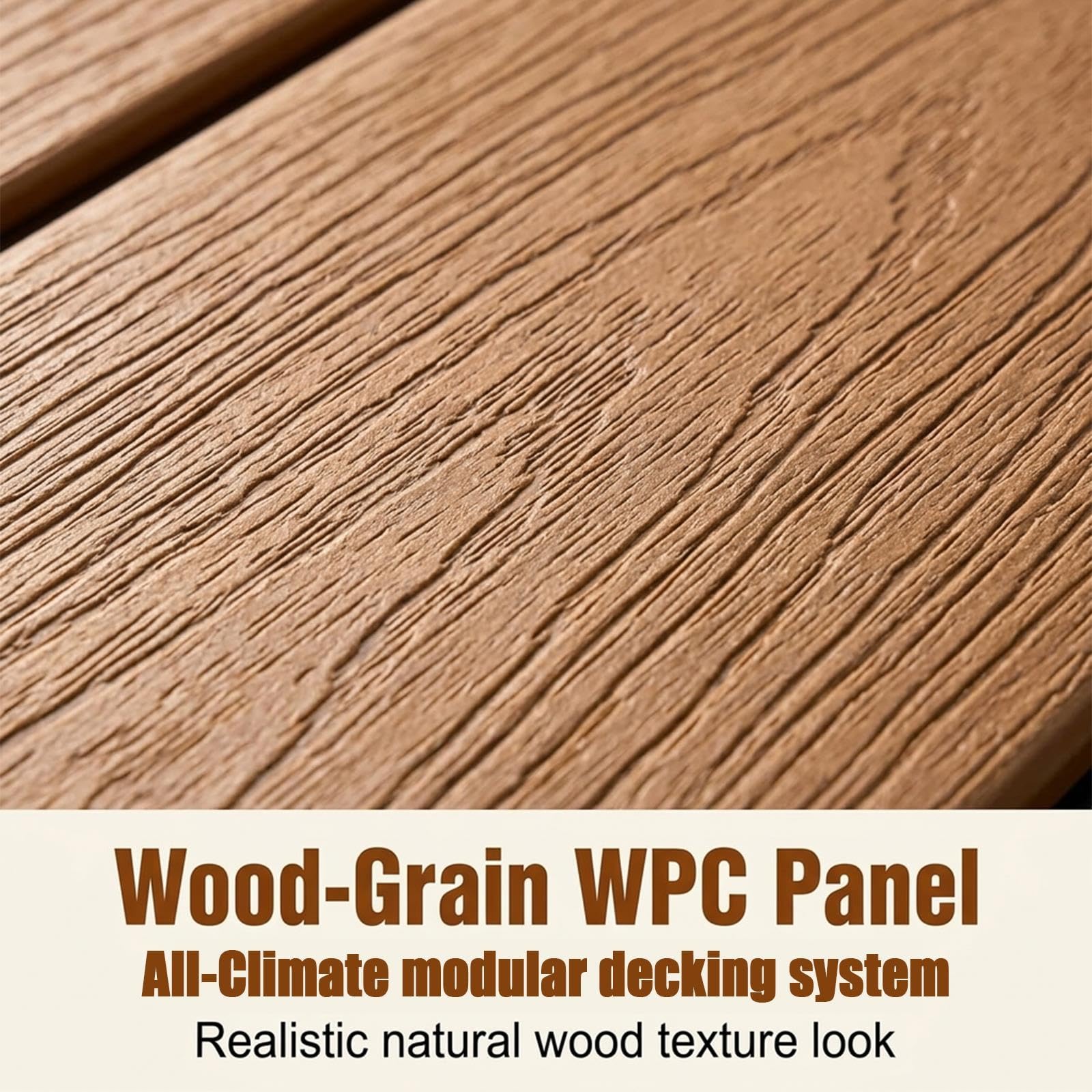 Piattaforma for decking portatile in WPC, sistema di decking modulare