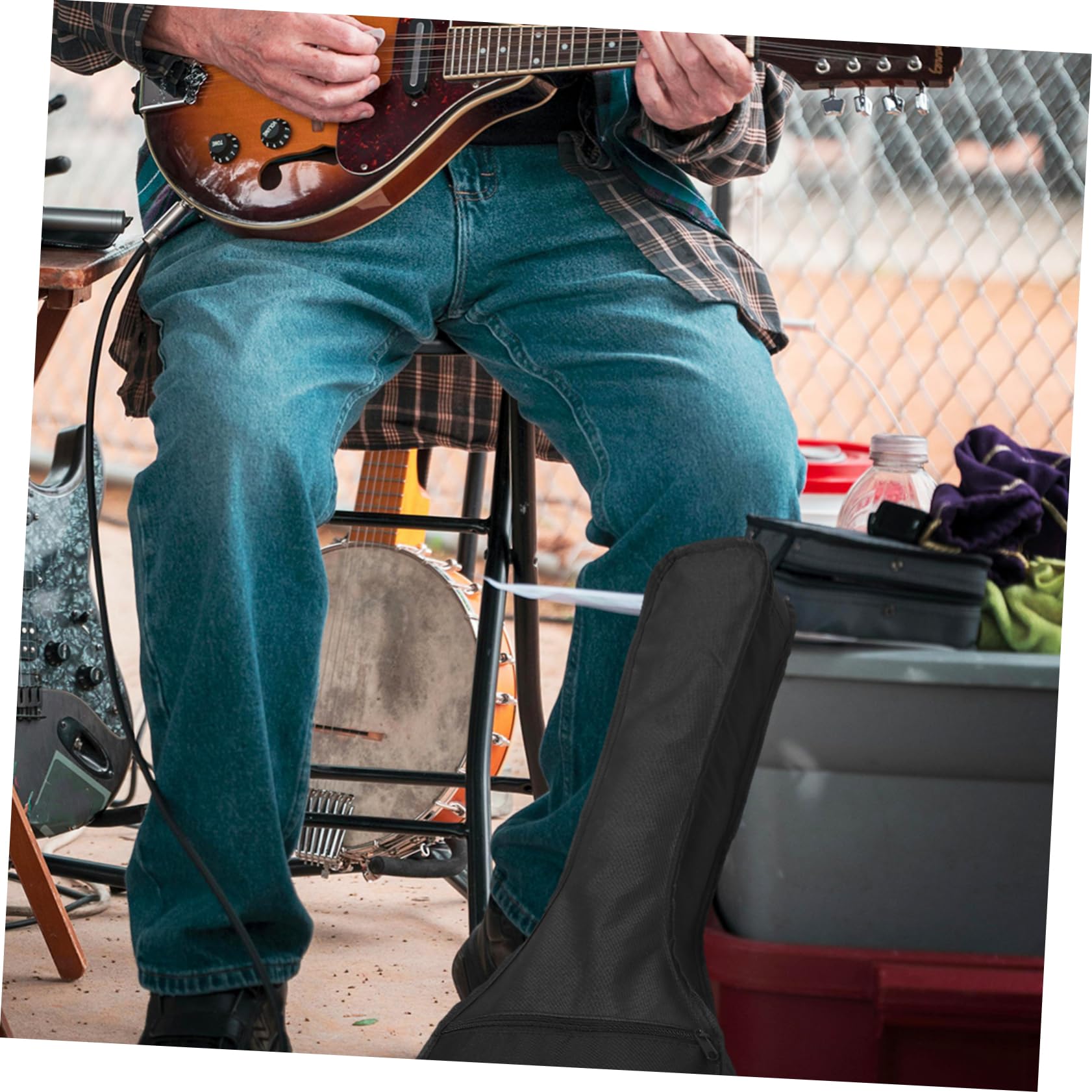 TOYANDONA Mandolin Bag Mandolin Case Musical Instrument Carrying Bag Musical Instrument Storage Carrying Backpack for Case - Image 3