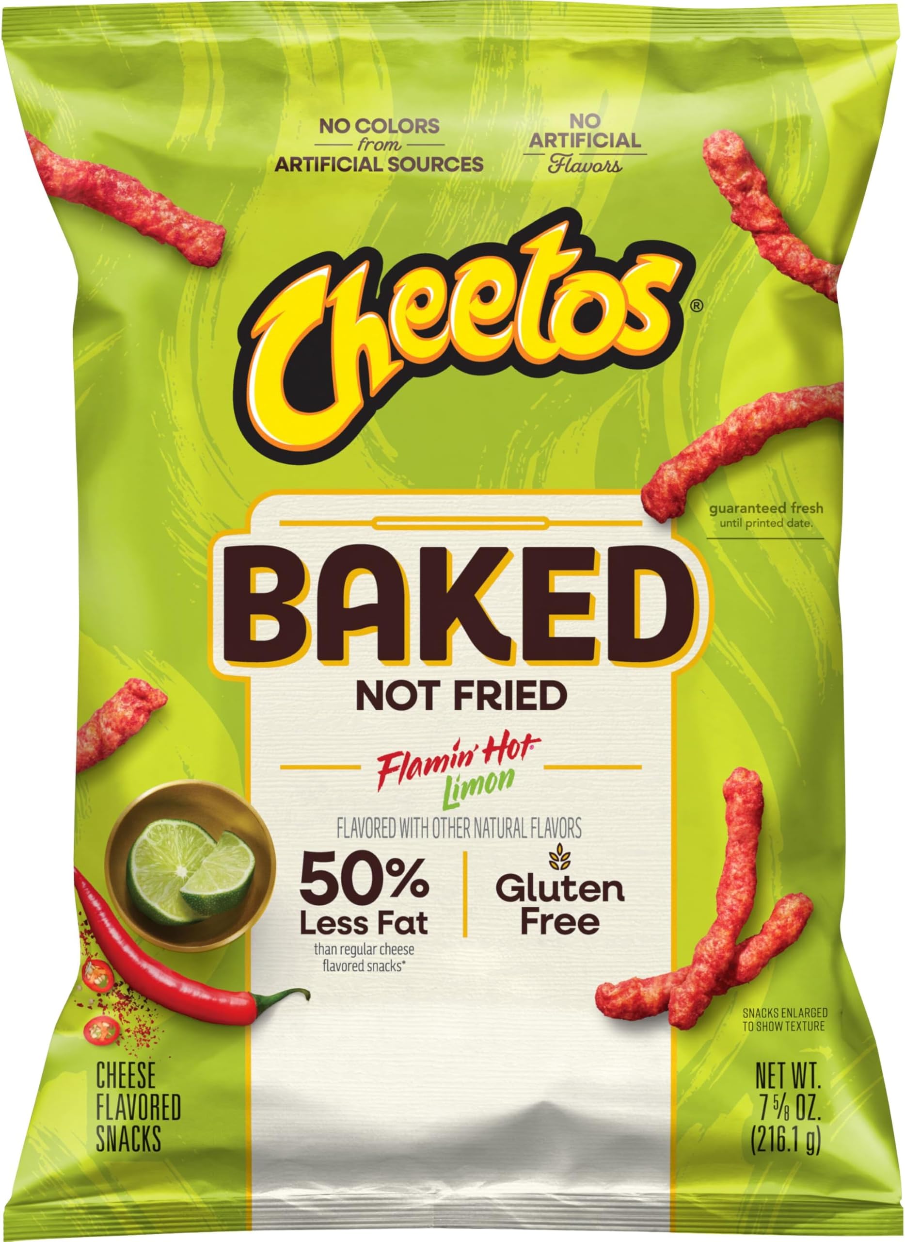 Baked Cheetos Crunchy Flaming Hot Limon, 7.625 Oz