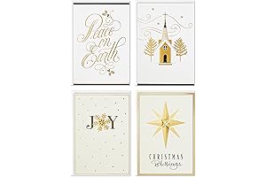 Christmas Blessings Assorted Boxed Religious Christmas Cards, 24 Cards and Envelopes