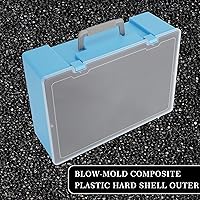 Vista 2 de Miniature Storage Sturdy Carrying Figure Case -108 Slot Figurine Minature Carrying Case Compatible with D&D and More (Blue)