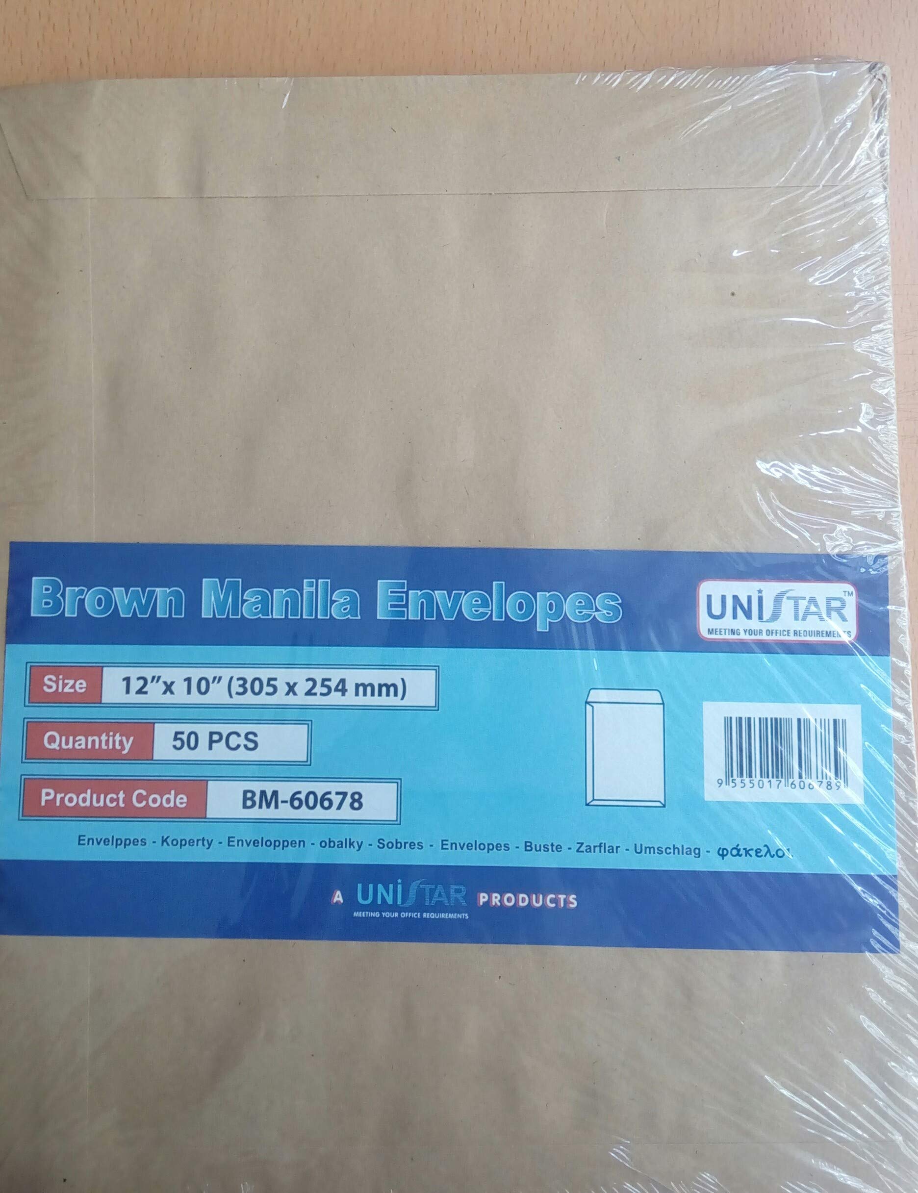 UnistarEnvelopes (12 x 10,50 Pieces, Brown)