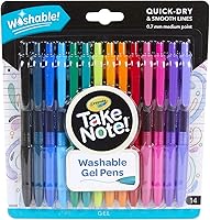 Vista 1 de Crayola Bolígrafos de gel de colores para niños y adultos, bolígrafos lavables de punta media, 14