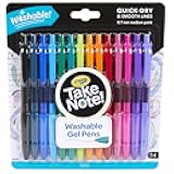 Colored Gel Pens for Kids and Adult Coloring, Washable Pens Medium Point, 14 Count