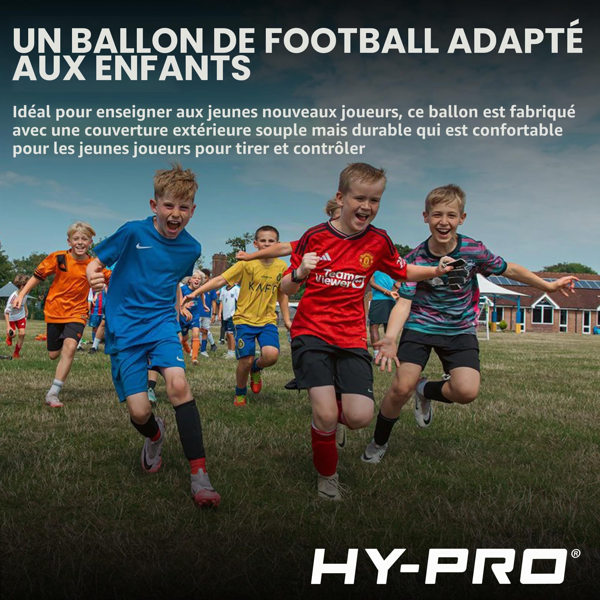 Hy-Pro Ballon de Jeu | Football pour Enfants | Intérieur extérieur Jardin Plage Jeu