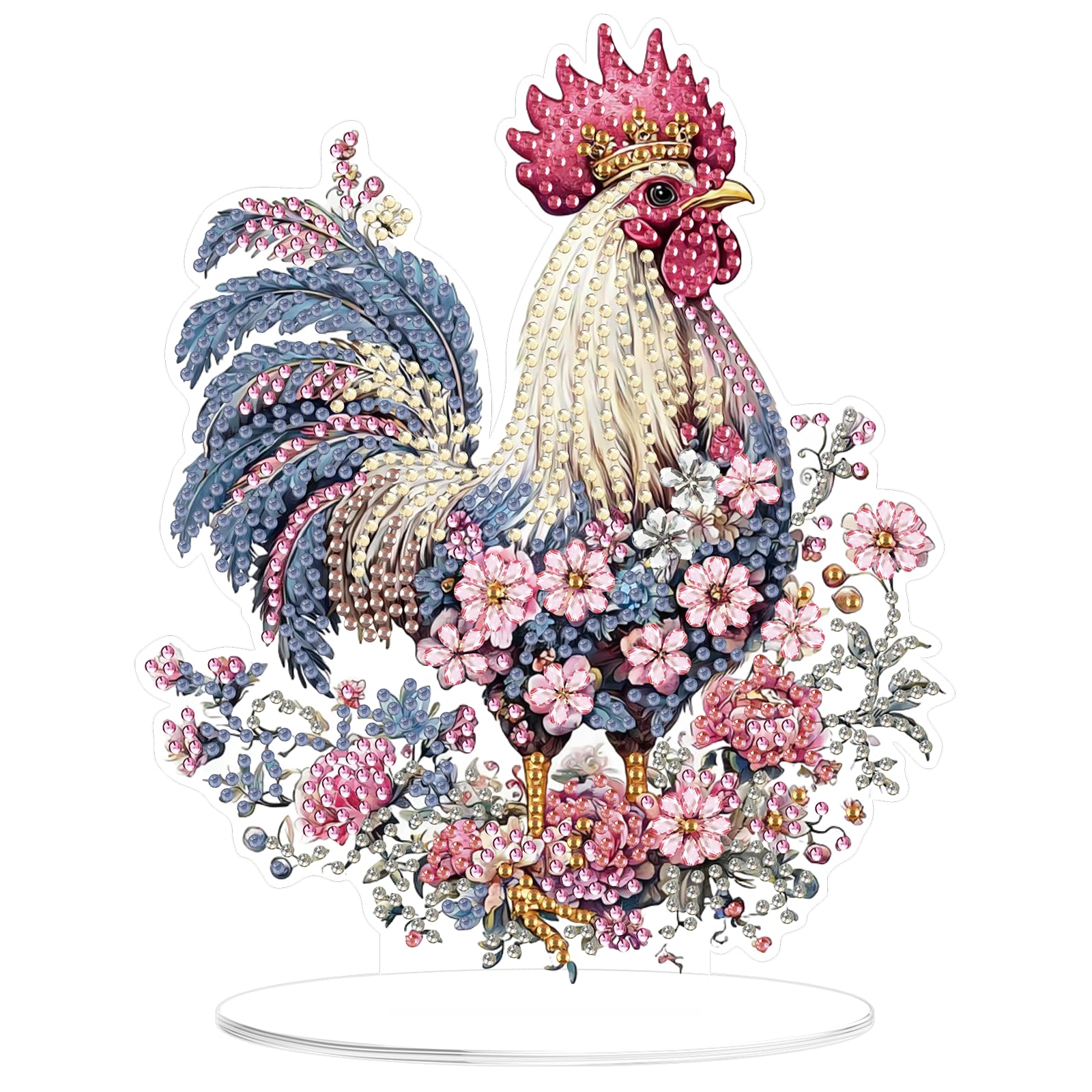 MOGTAA Chicken Diamond Art Desktop Ornaments