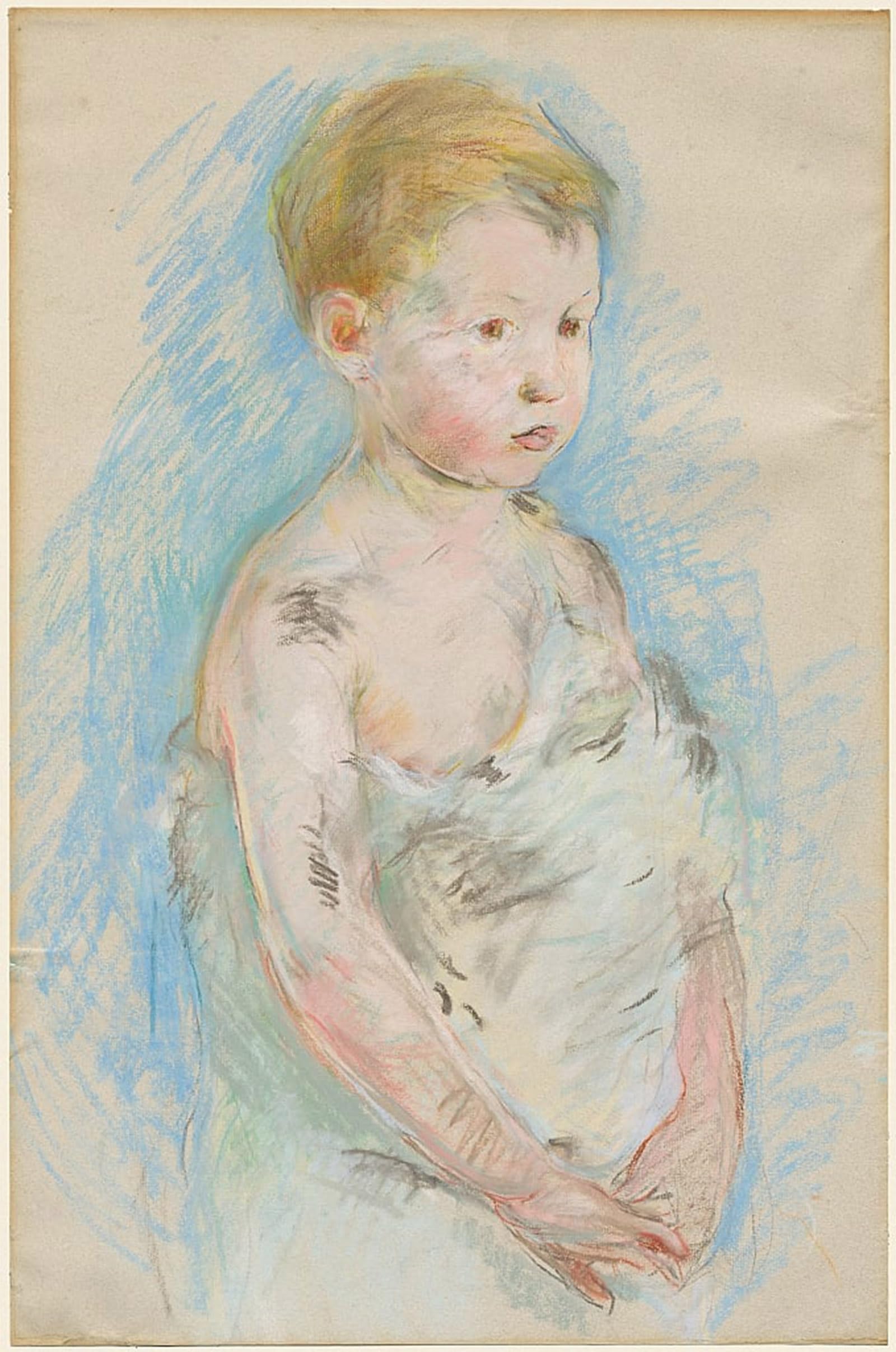 ARTXLXXBN Famous Art Print Poster Vintage Wall Art Little Saint John by Berthe Morisot Canvas Art Poster for Home Decor 60x90cm