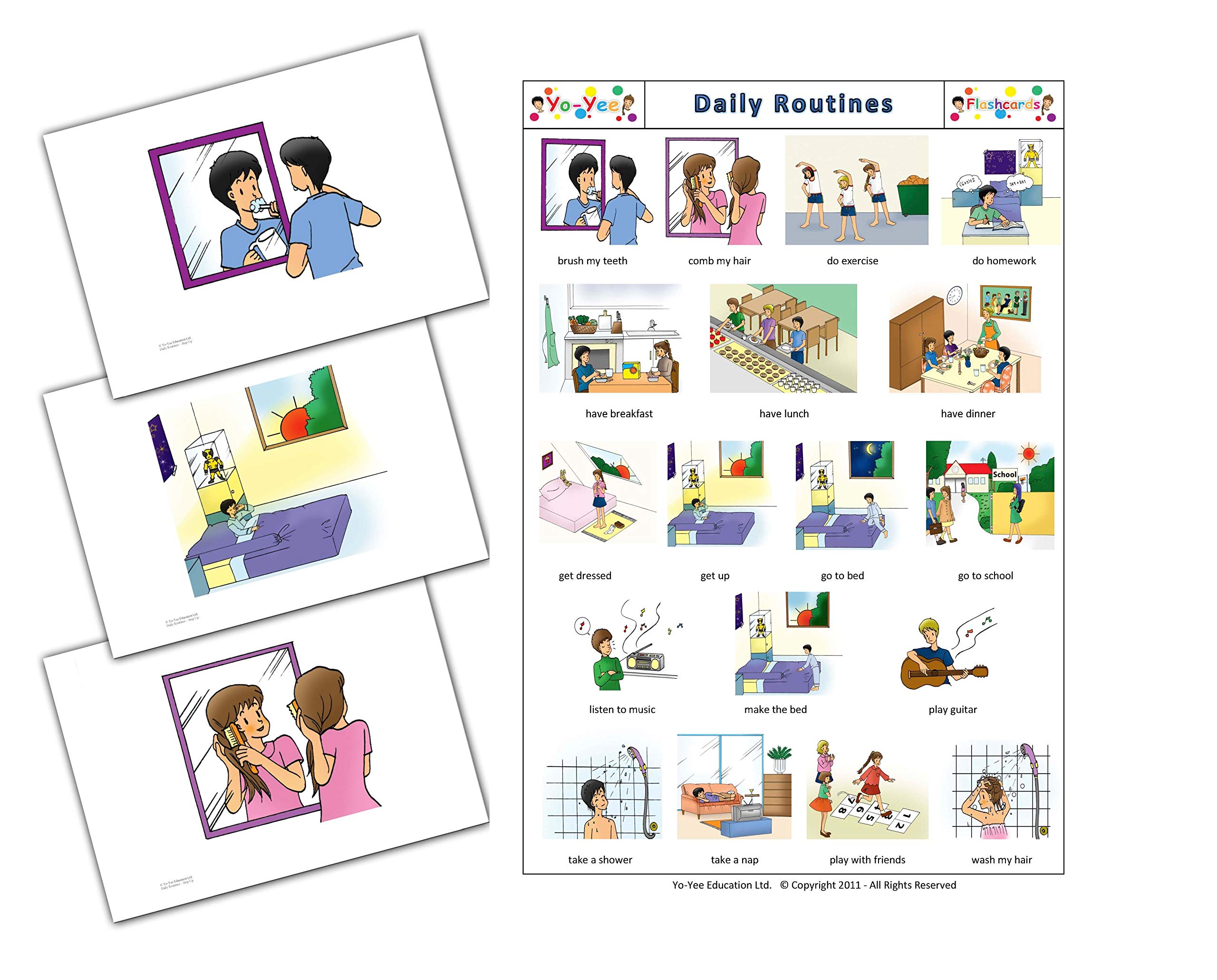 Step Up Fiches Flash pour enseigner aux élèves du Primaire - Fiches de vocabulaire pour Les Tout-Petits, Les Enfants et Les Adultes pour Le développement du langage
