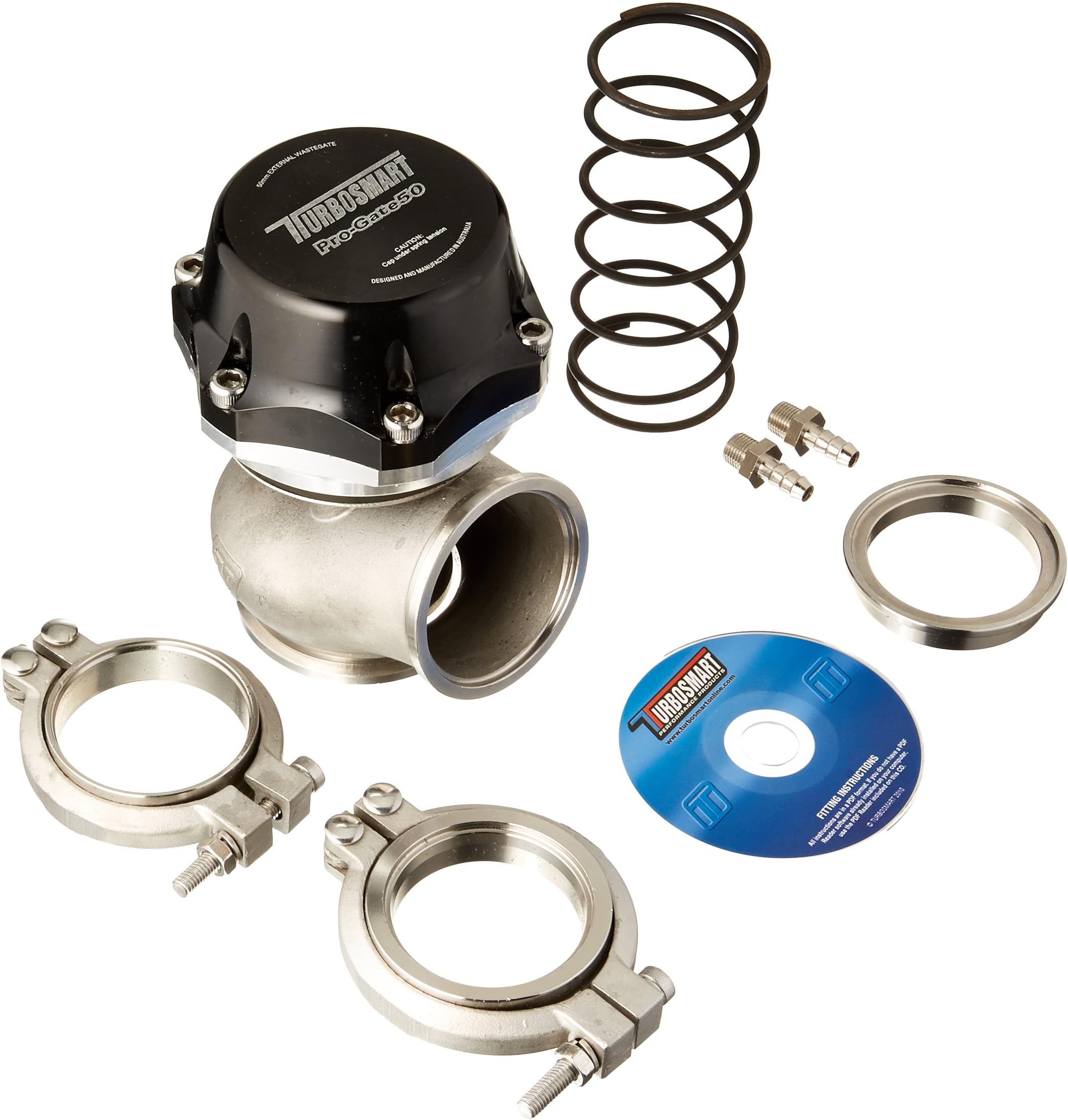 Turbosmart TS-0502-1002 Pro-Gate50 Black 50mm 7 PSI External Wastegate