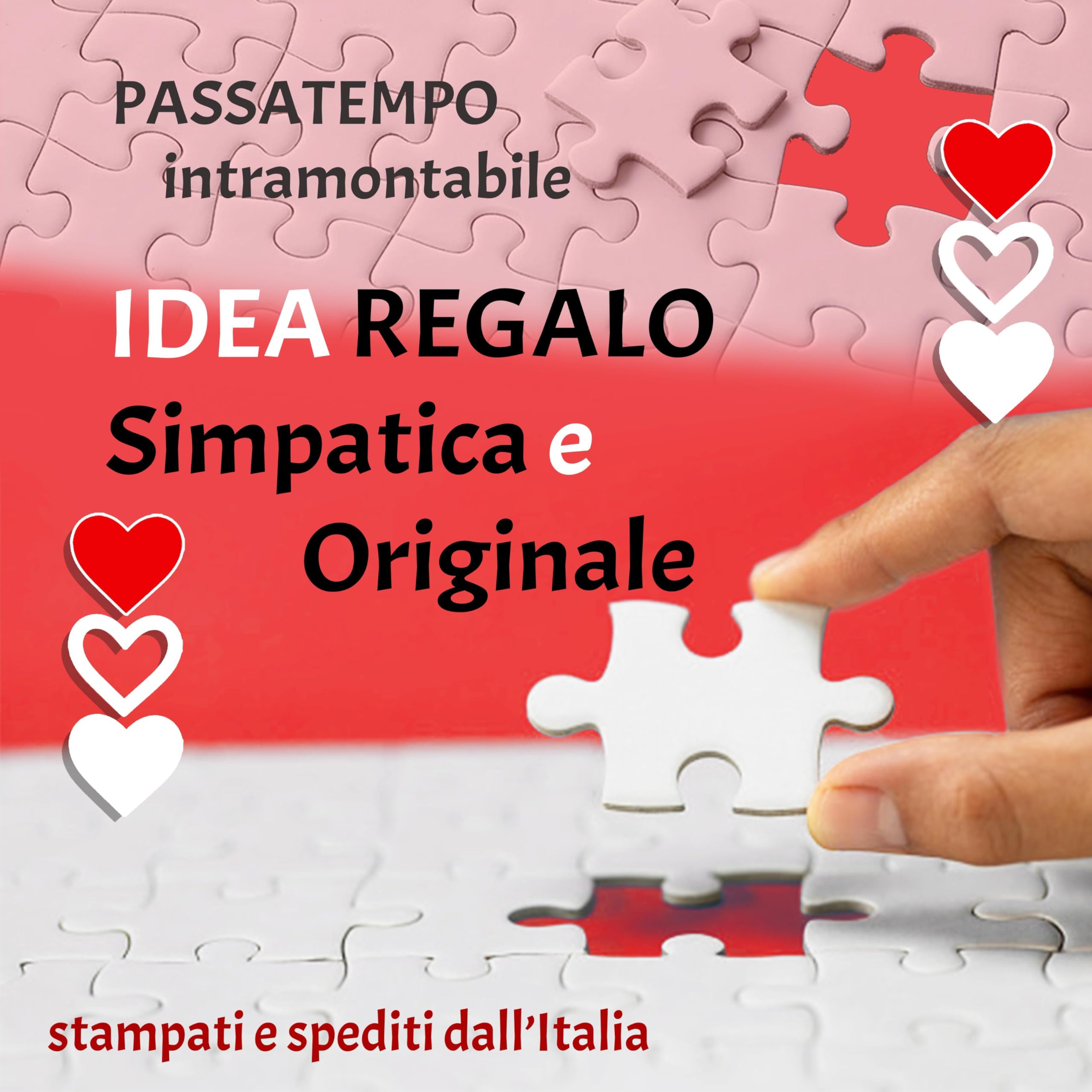 Puzzle Personalizzato con Foto Incorniciabile Regalo Festa Mamma Anniversario Compleanno 180 360 500 Pezzi Stampa HD