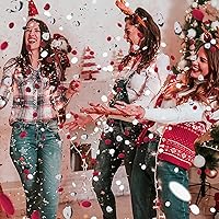 Vista 3 de Confeti granate/decoraciones de graduación granate/decoraciones de mesa de plata burdeos/confeti plateado burdeos/compromiso/decoraciones