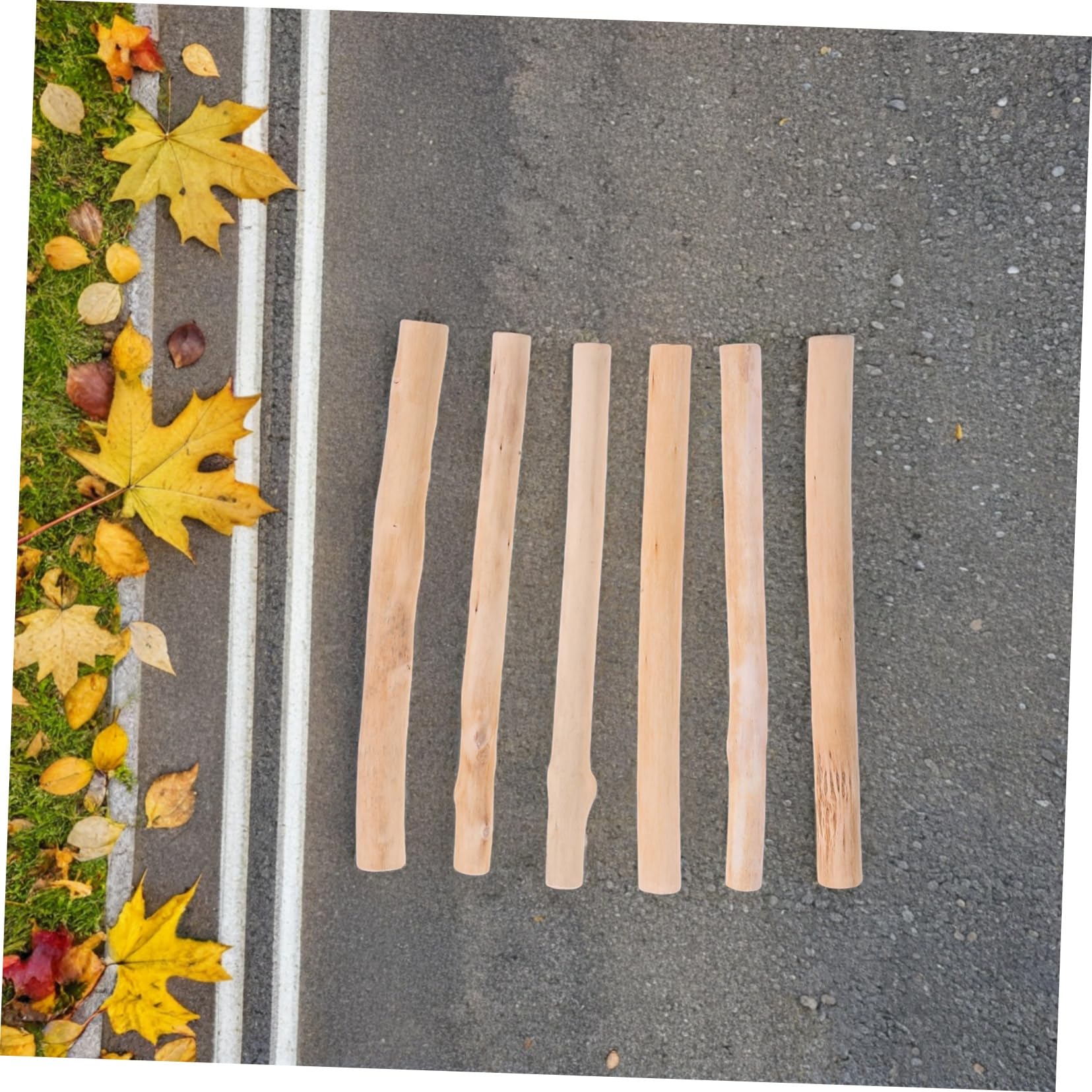 Treibholzstäbchen für Bastelarbeiten 6 Stück, Naturbelassene Holzstäbe