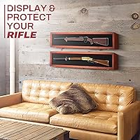 Vista 5 de PENNZONI Vitrina de pistola – Armarios de pistola con cerradura para rifles y escopetas – Montaje en pared de espada, vitrina de montaje en pared