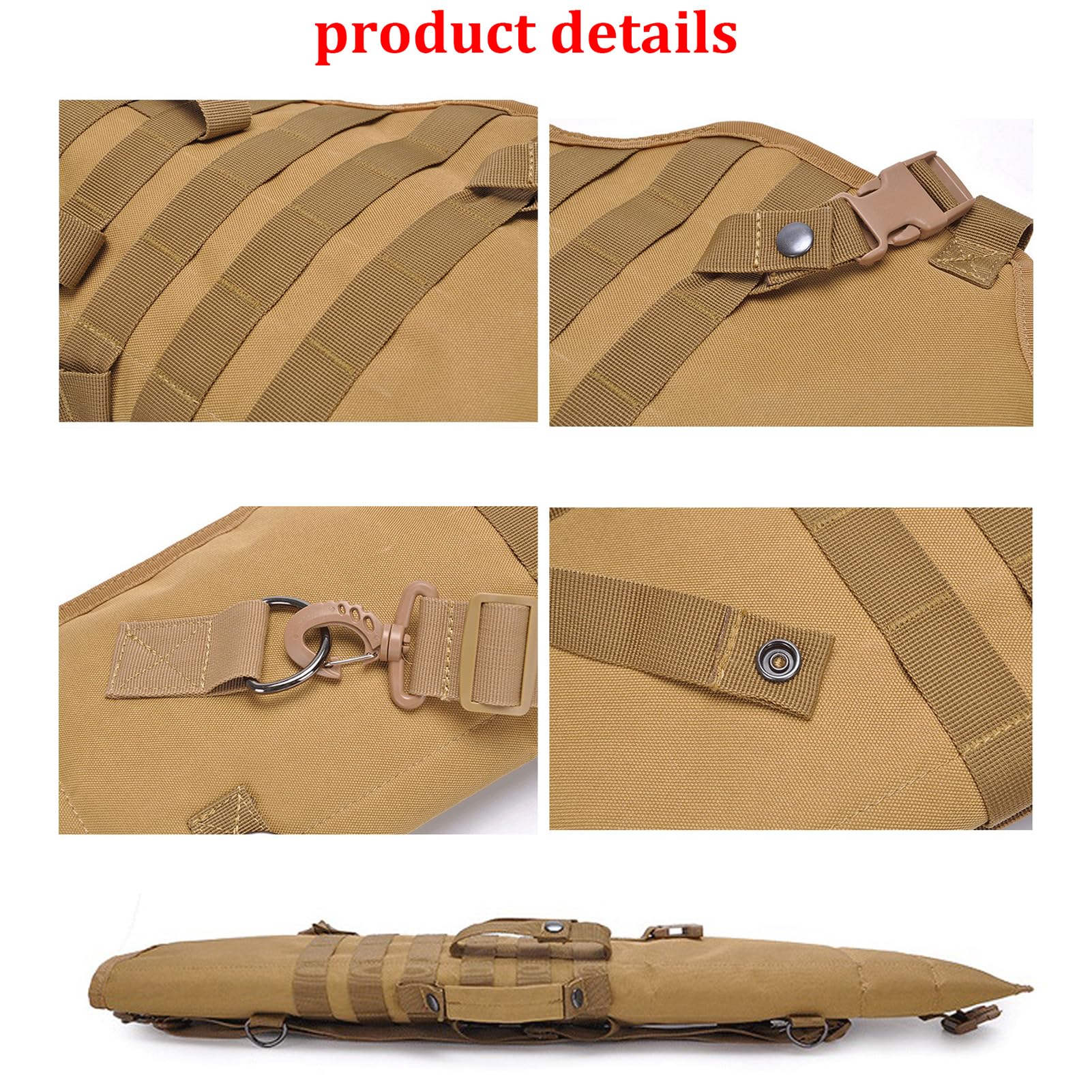 Borsa Pera Fodero Tattico per Fucile a Pompa Borsa a Tracolla per Caccia e Tiro Borsa Multifunzione per Armi Borsa Morbida/Black