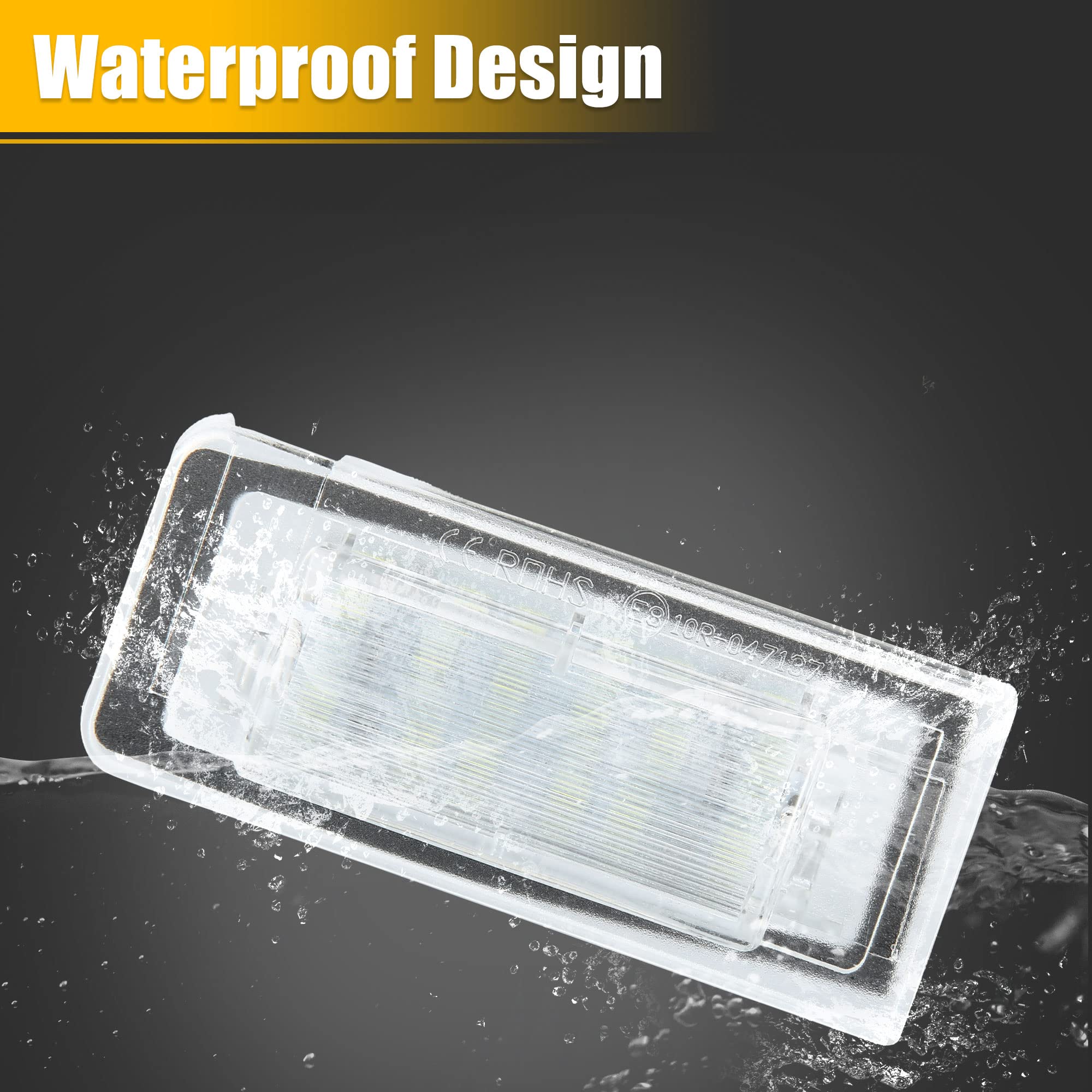 Feux De Plaque D'immatriculation LED Pour Audi TT MK1 - 18 LED, 6500K Blanc, Sans Erreur Canbus