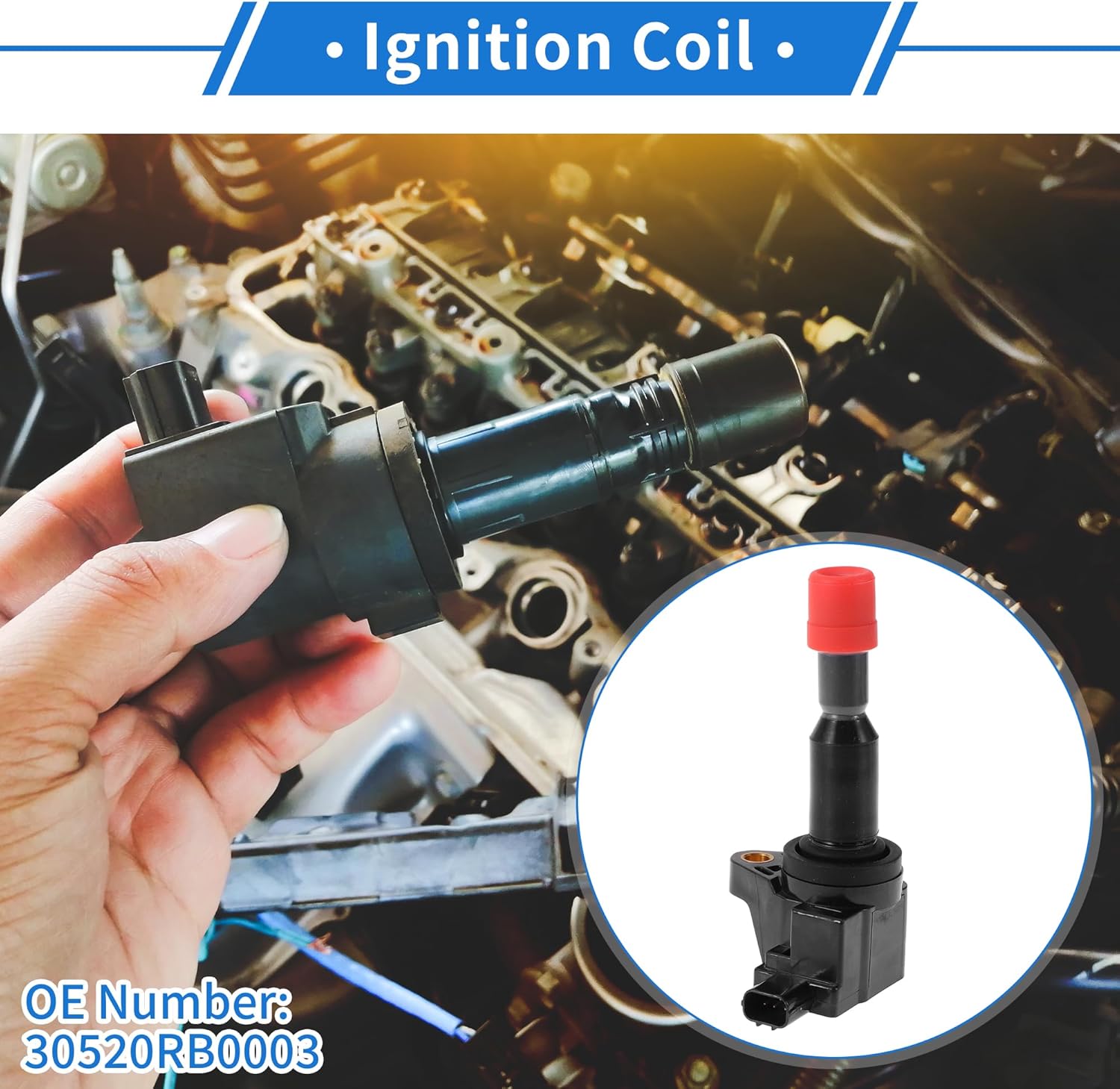 Ignition Coil for Honda CR-Z 1.5L L4 2011-2014 Ignition Coil Pack Auto Accessories 4 Pcs
