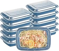 Vista 19 de Restaurantware -Asporto - Contenedores para llevar de 38 onzas, 50 recipientes de alimentos con tapas, para microondas, desechables, cajas de Negro