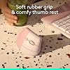 Logitech Lift Mouse Inalámbrico Ergonómico Vertical - Rosa | Conéctate por Bluetooth o receptor Logi Bolt USB-A incluido, clics silenciosos, 4 de 6 botones personalizables, compatible con Windows y Mac 3