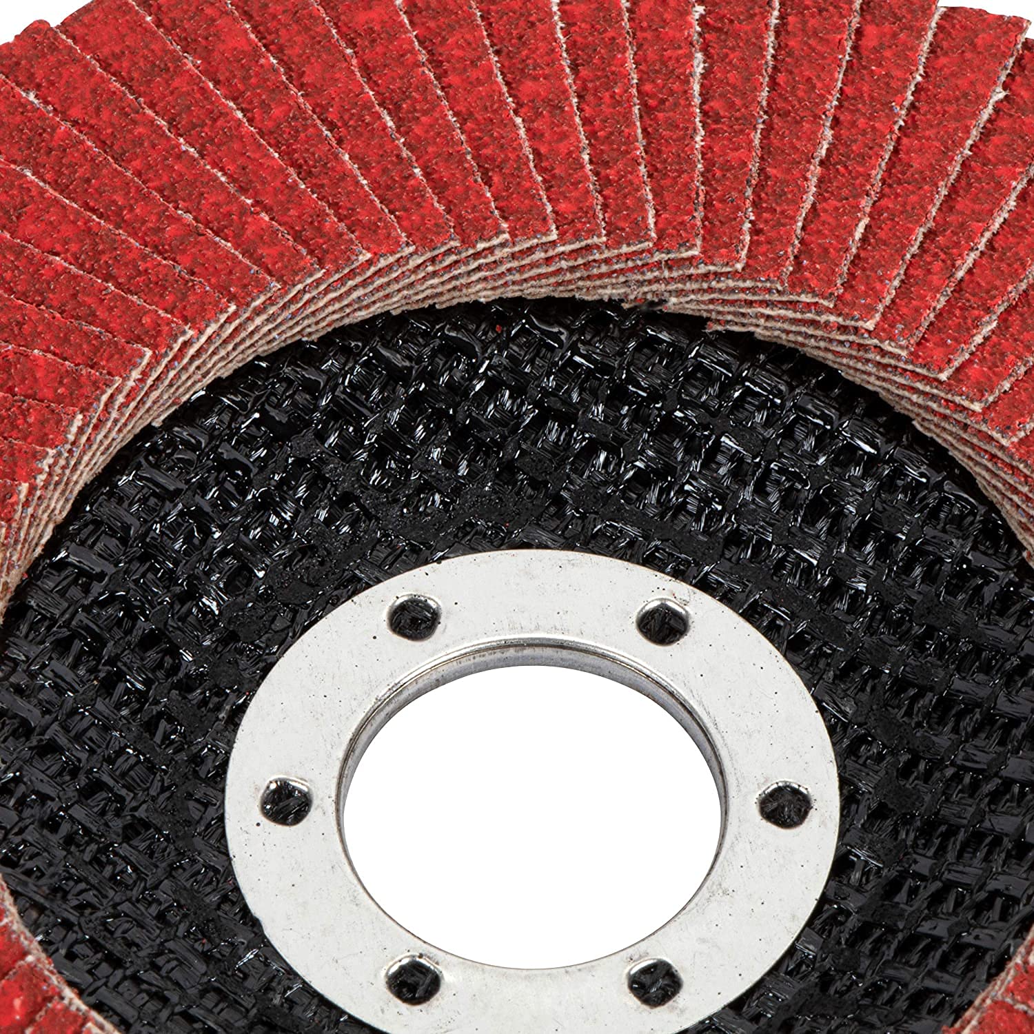 10 Disques à Lamelles 125 Mm Grain 60 – Pour Meuleuse D’angle, Ponçage Métal, Bois, Rouille, Peinture