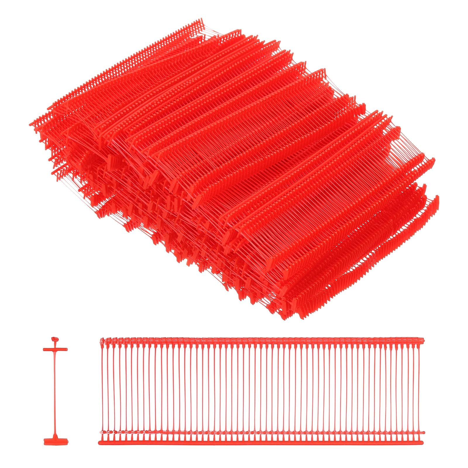 sourcing map 5000Pcs Standard Tagging Barb Fasteners, 25mm/0.98 Inch Tagging Gun Fasteners PP Plastic Tag Barbs Pins Attachments for Clothing Price Tag Label Garment Retail, Red — image 1