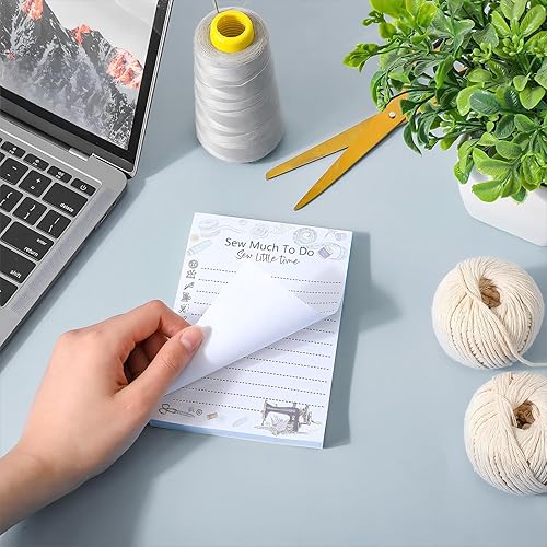 Miniatura 4 de 150 hojas de costura para lista, bloc de notas, lindo y práctico, divertido bloc de notas para colchas, amantes de la costura, lista de verificación