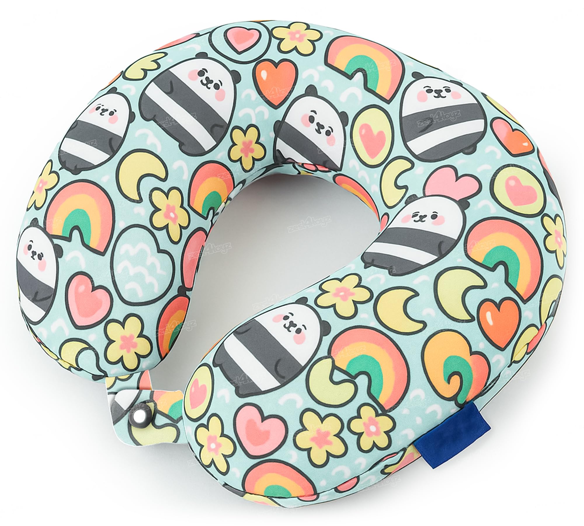 Zest 4 Toyz Neck Pillow for Travelling Airplane Travel Memory Foam Pillow 360° All Around Support Comfortable Head Rest Neck Holder Pillow (Pack of 1) Random Color-picture-49