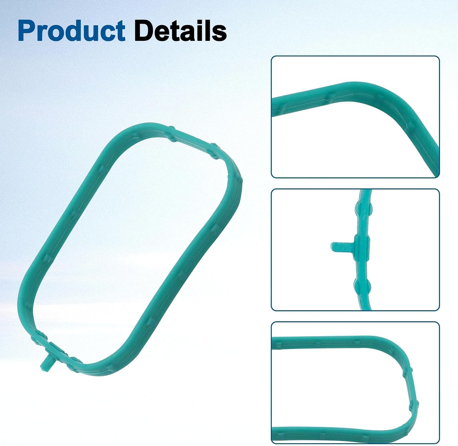 8PCS Engine Intake Manifold Gasket Runner Seals Compatible with Chevy GMC Cadillac Vehicles for 2014-Newer LT Based Engines 5.3L 6.2L LT1 LT2 L83 L86 L84 L87 L82 L8B Replace# 12626354