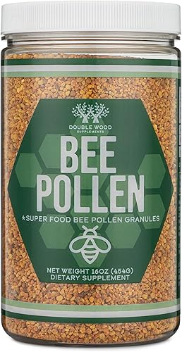Miniatura 6 de Suplemento de polen de abeja  1 libra (16 onzas) de gránulos de polen de abeja crudo (151 porciones de 0.11 oz cada una con cuchara) Superalimento