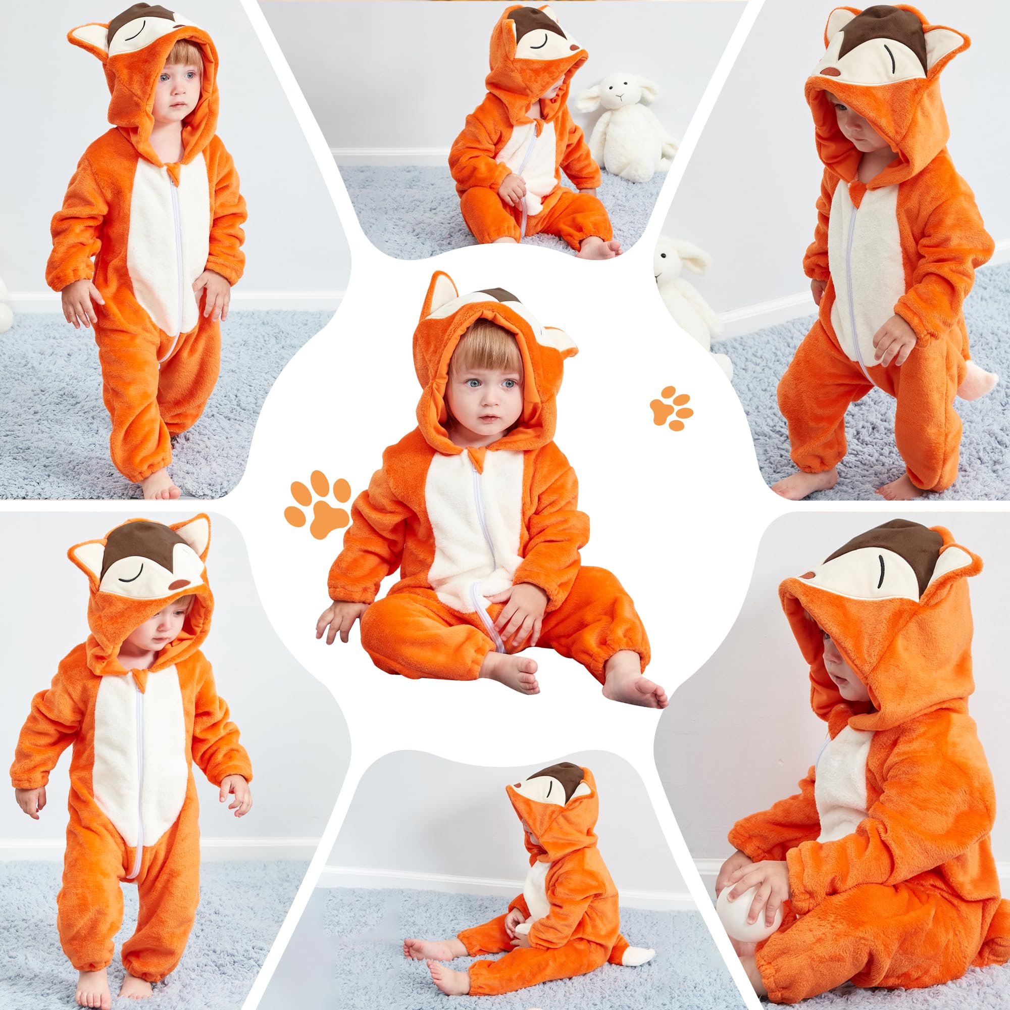 Unisexe Hiver Bébé Grenouillères 3-36 Mois - 4