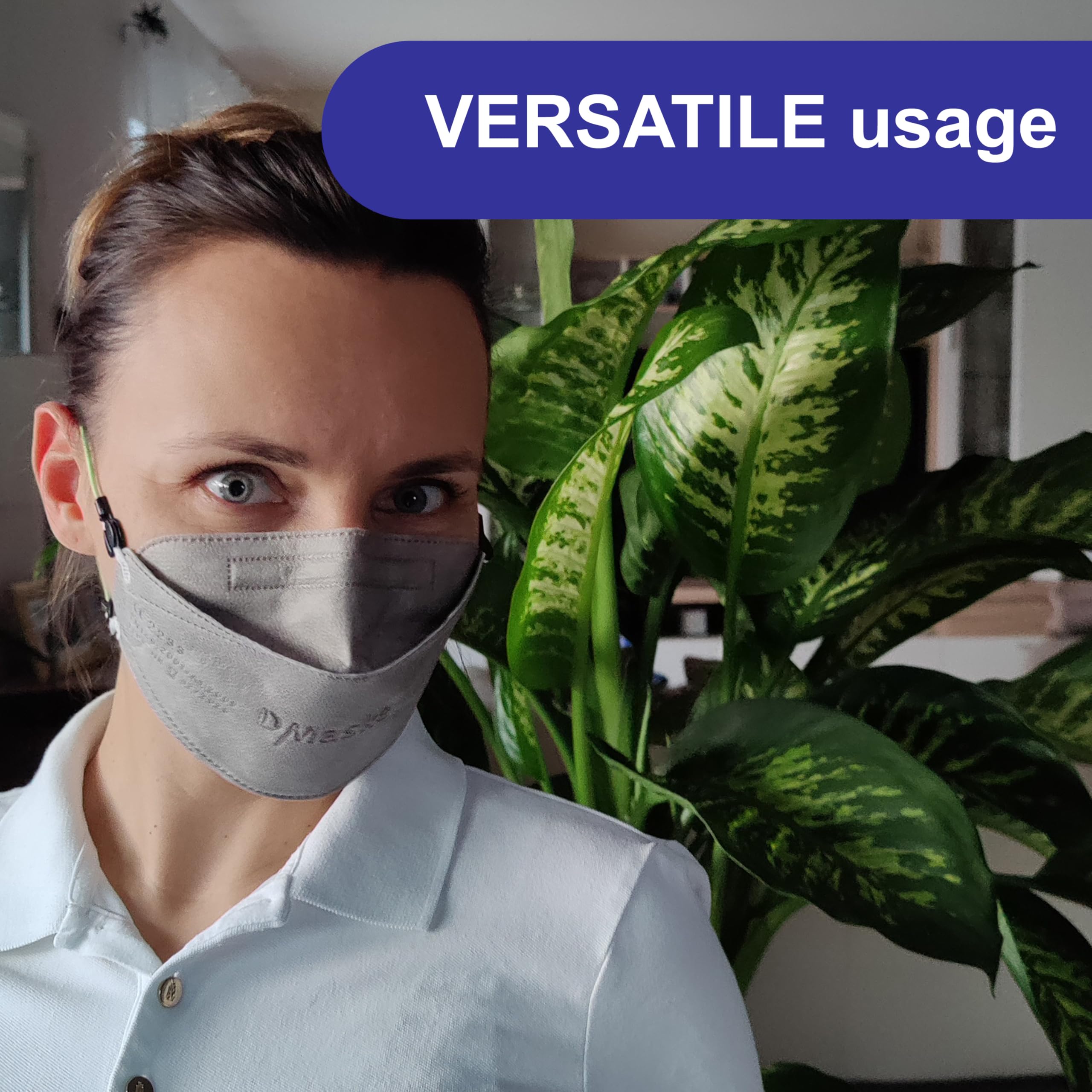 kela Masques respiratoires FFP2 avec 2 économiseurs d'oreilles | Fabriqué en Allemagne | Masque respiratoire climatiquement neutre avec capacité respiratoire