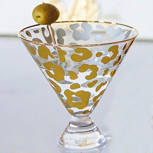 Miniatura 9 de Copa de Martini de cóctel de 5 onzas de lámina dorada