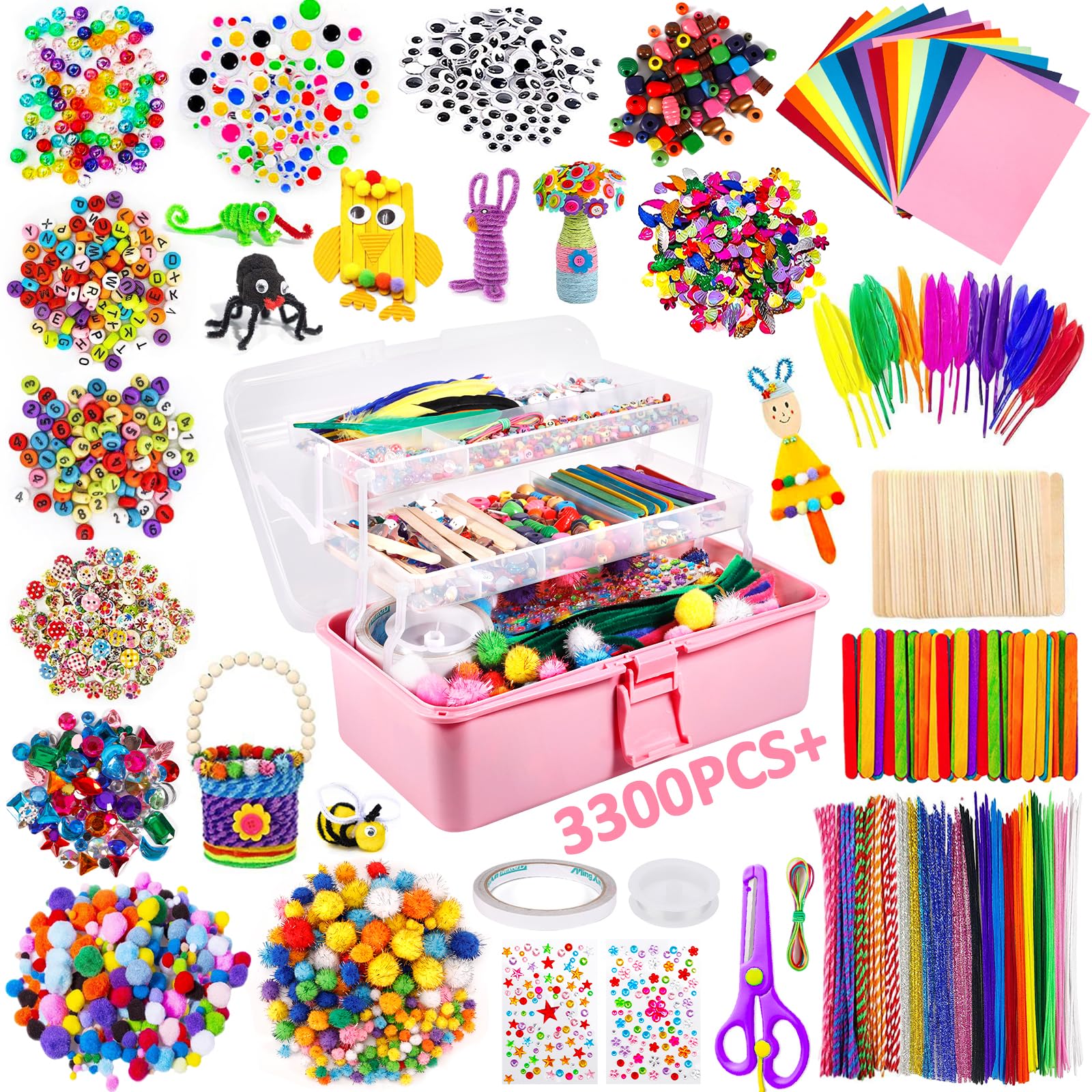 Purpledi 3300+ Teile Bastelset