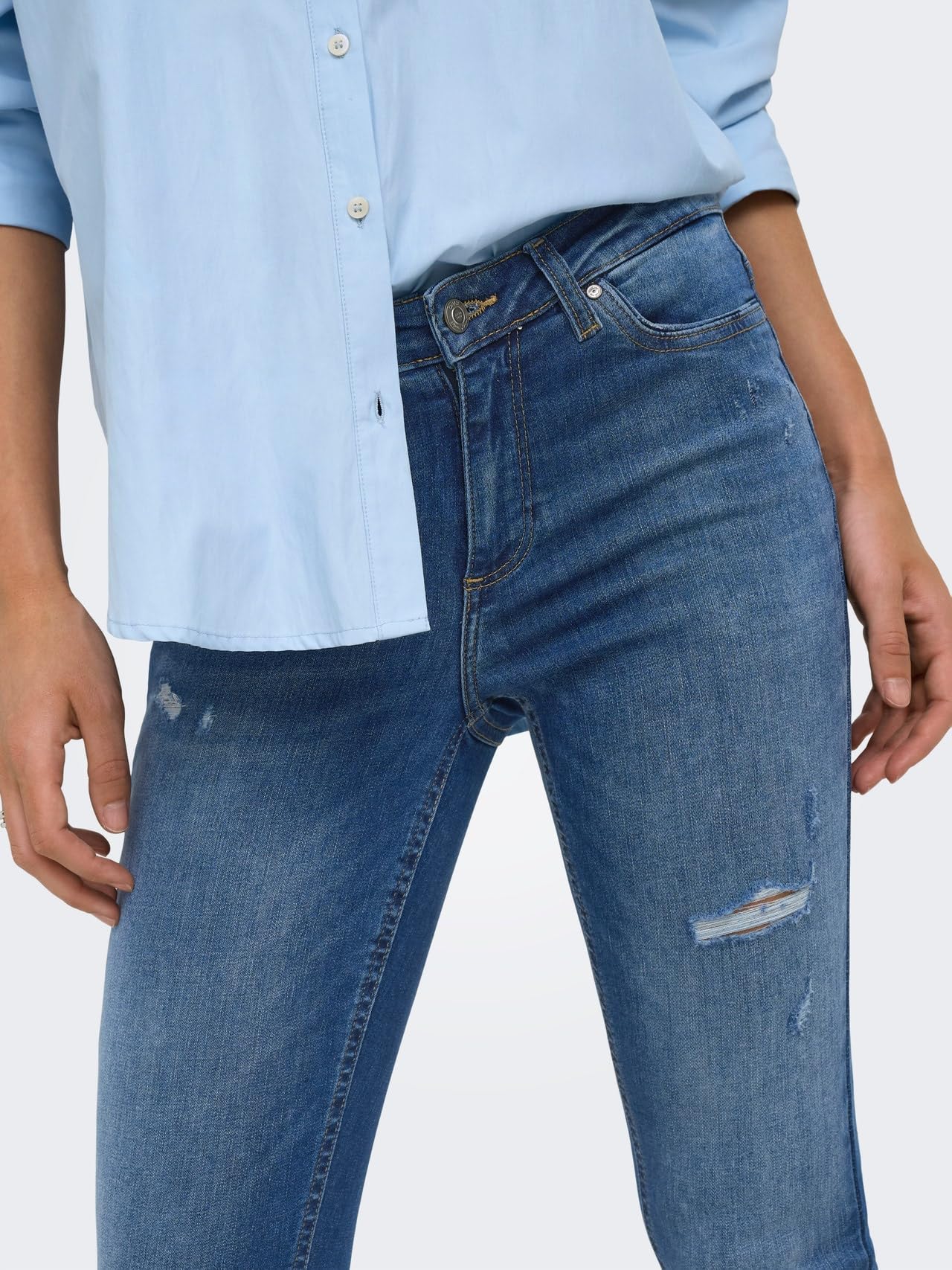 ONLWAUW Mittlere Taille Skinny Fit Jeans