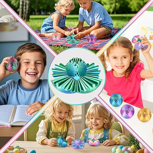 Miniatura 4 de Juguete para la ansiedad con bola con engranajes, alivio del estrés, impreso en 3D, regalo único y divertido para cumpleaños, Navidad y Pascua