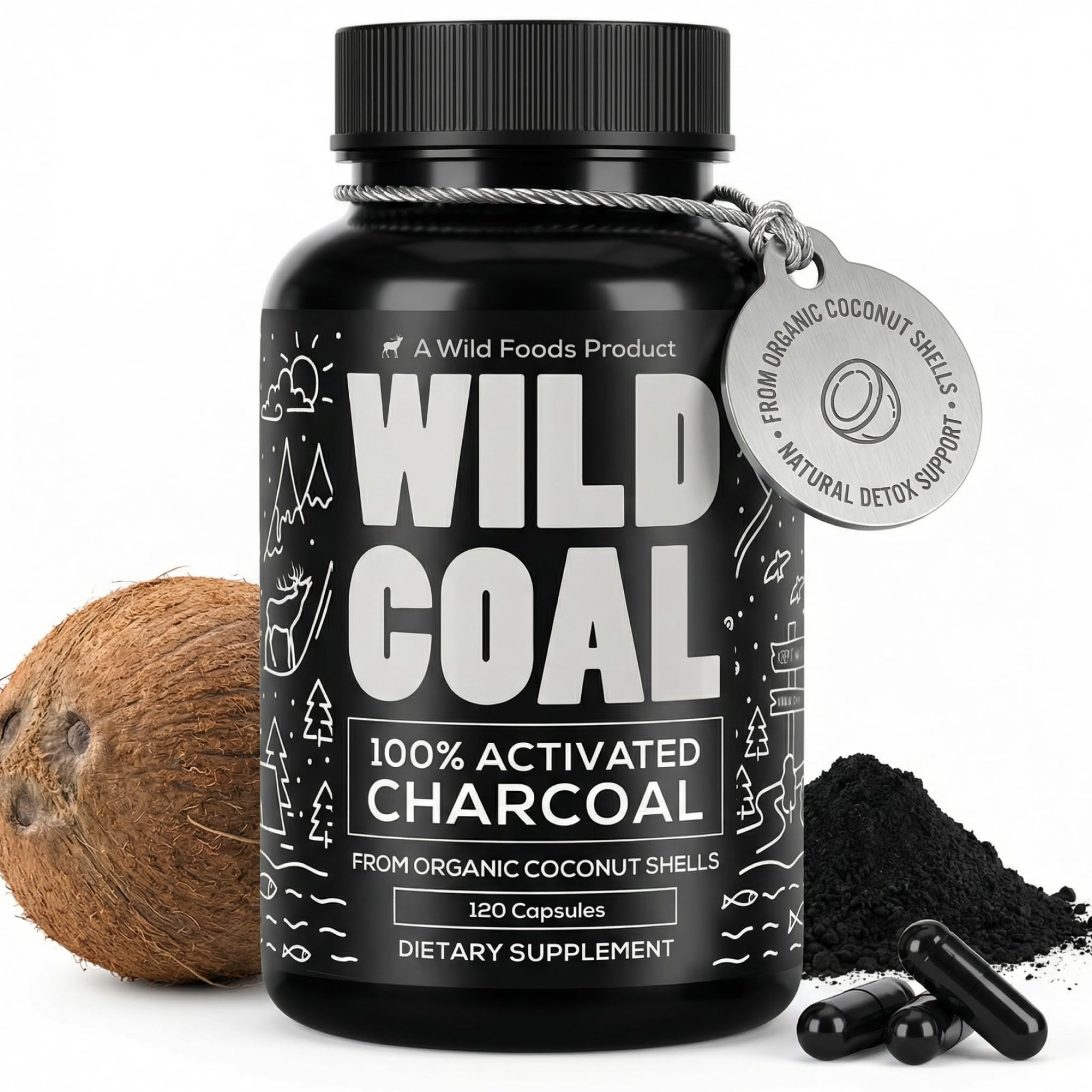 Wild Foods Activated Charcoal Capsules