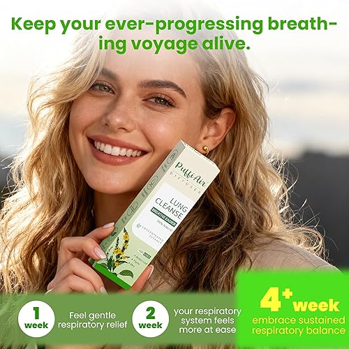 Miniatura 6 de Difusor de hierbas de gordolobo mejorado con extractos de gordolobo, tomillo y menta para limpiar los pulmones, mejorar la respiración y el