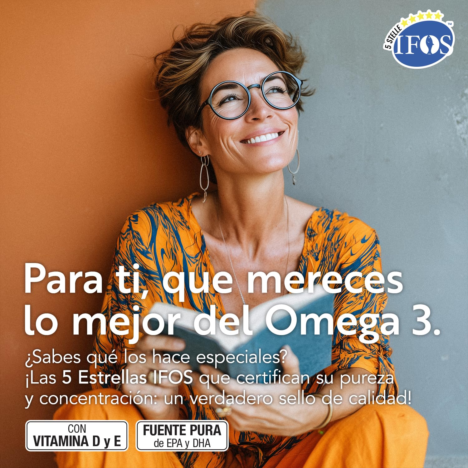 Omega 3 IFOS Certificado Con Vitamina D3 2000 UI PiùLife, 240 Omega 3 Capsulas Blandas, Aceite De Pescado 2000mg Epa Y 1000mg Dha Por Dosis, Fish Oil Triglicéridos, Corazón, Vista, Huesos Y Cerebro