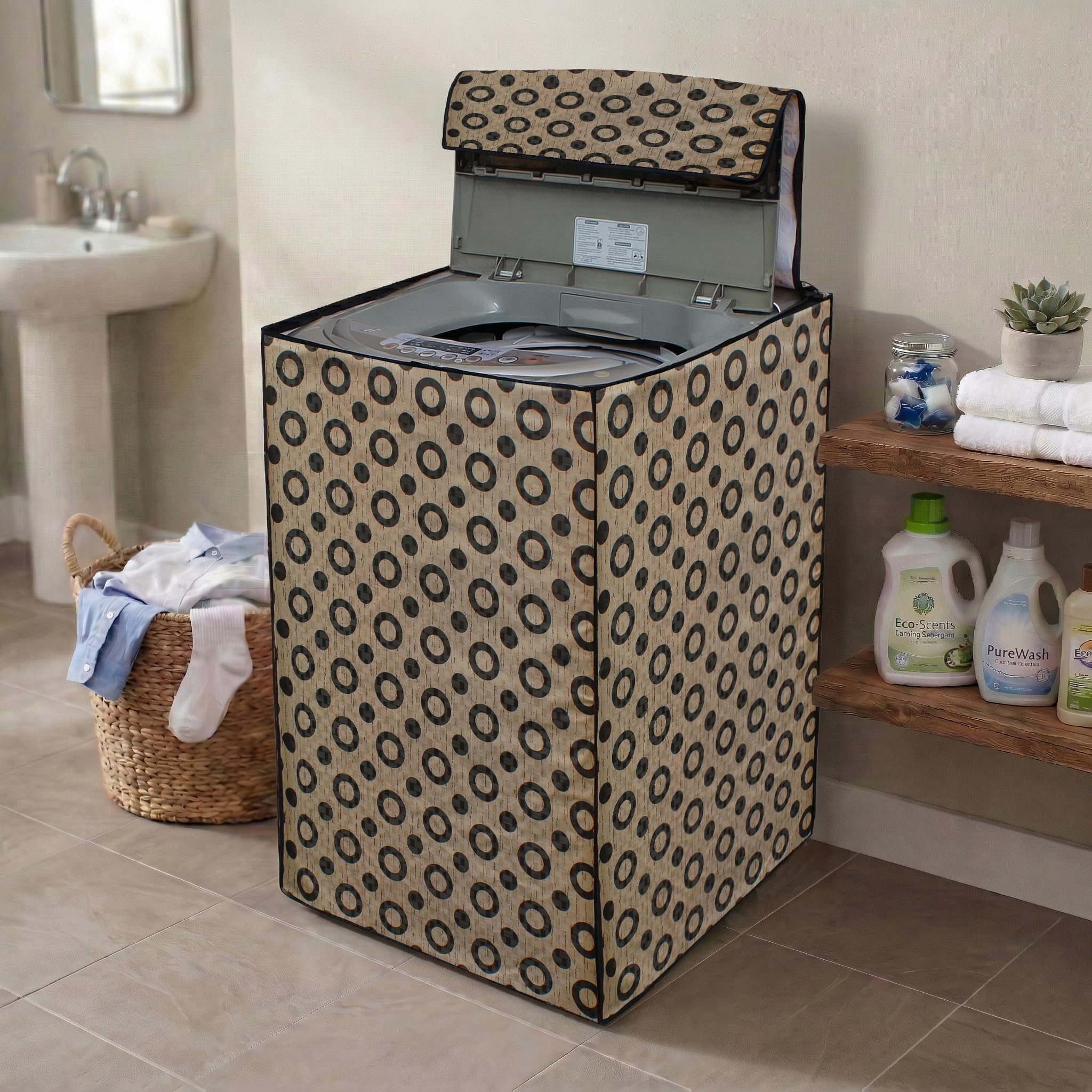 DREAM CARE Waterproof & Dustproof Washing Machine Cover Top Load & Fully Automatic Suitable for 7 kg, 7.2 kg, 7.5 kg (61 x 97 x 61 cms) discount deal