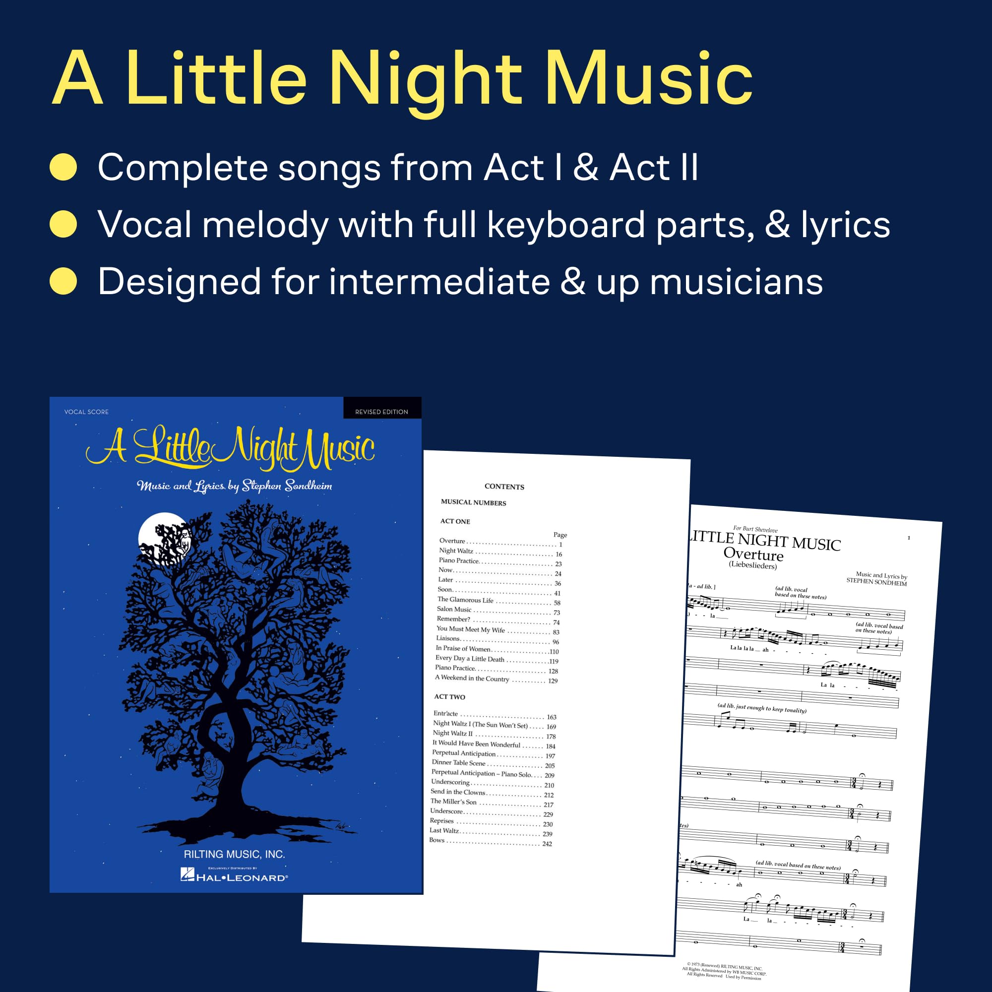 A Little Night Music: Revised Edition: Vocal Score