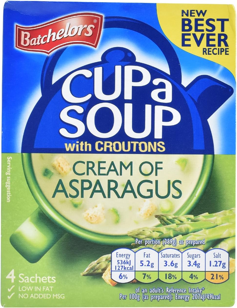 Cup A Soup with Croutons Cream of Asparagus - 117 g