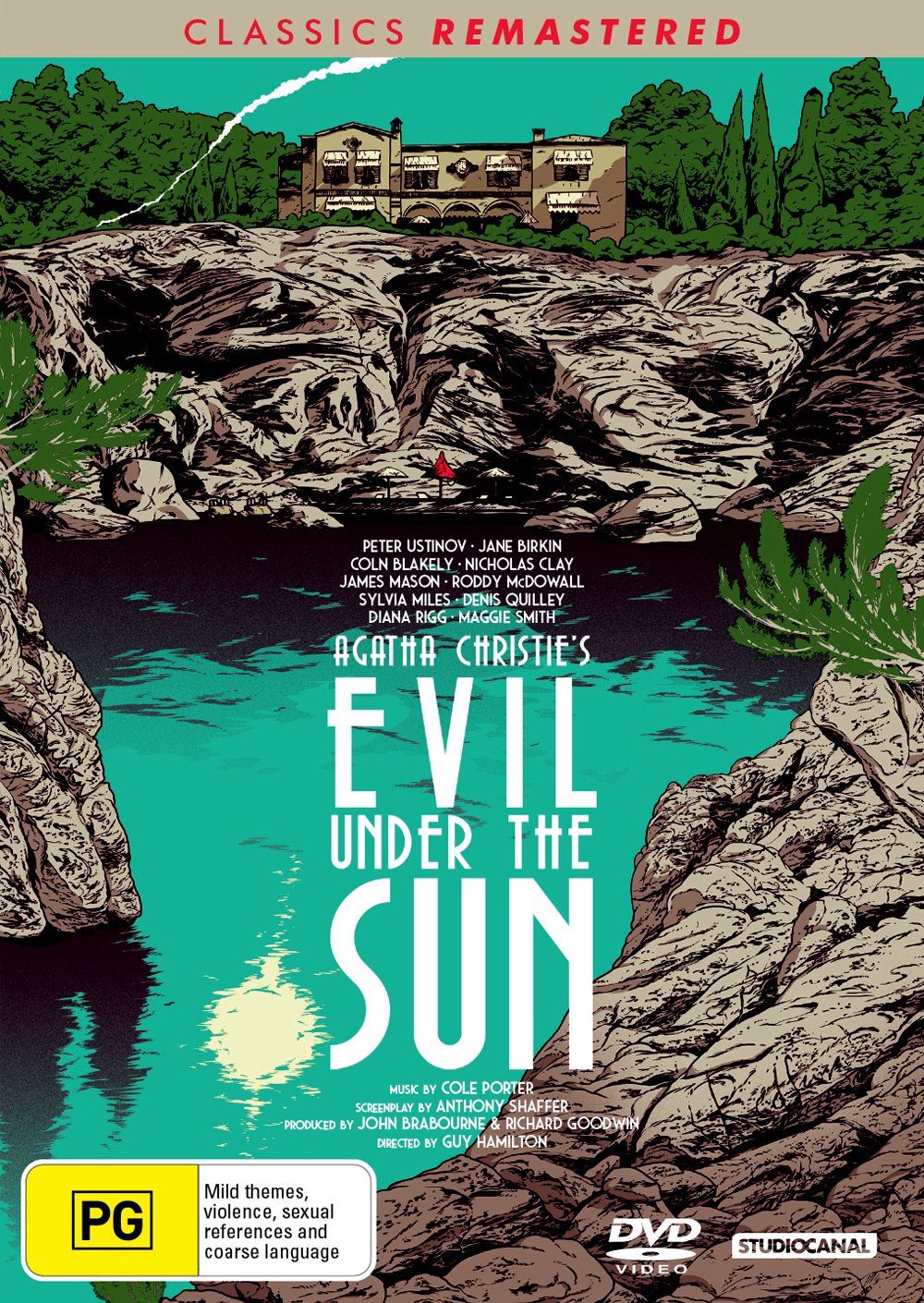 Evil Under The Sun Edizione Australia Italia DVD con caratula internacional