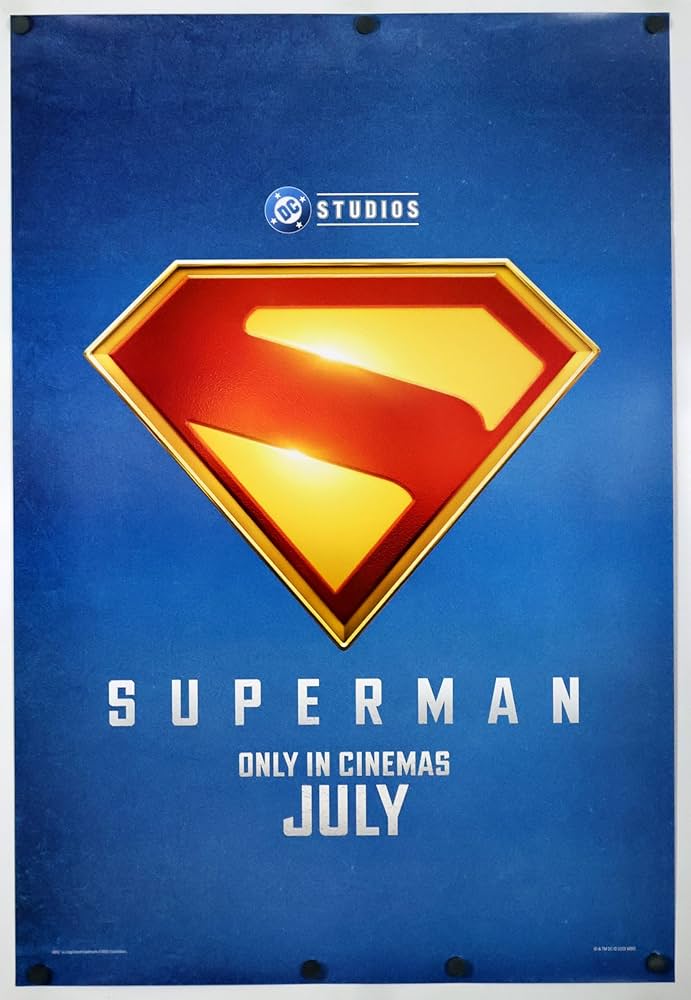 スーパーマン superman 2025 映画　ポスター　両面　us版　額付き 映画館用両面ポスター】スーパーマン /Superman 2025 DCU第1作