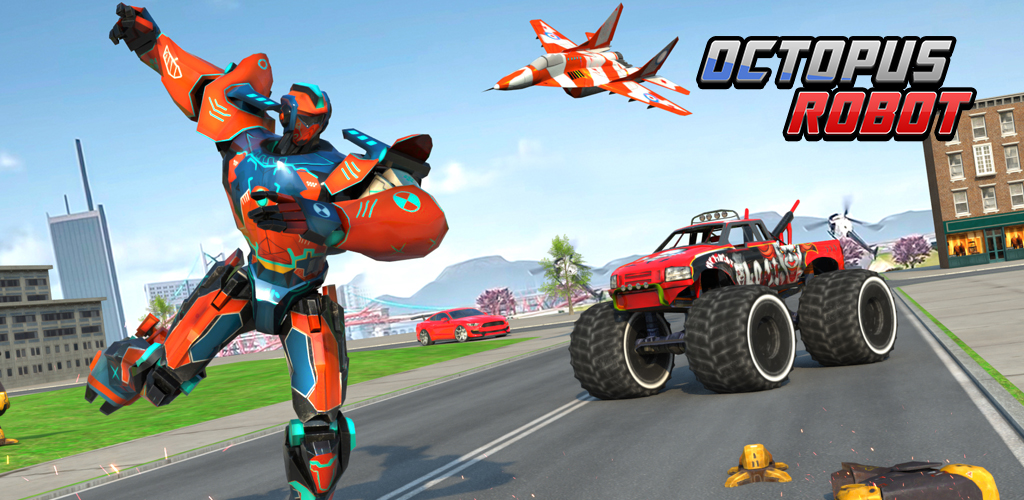 Offene Welt-Roboter-Kampfspiel in 3D: Auto-Transformations-Roboter ...