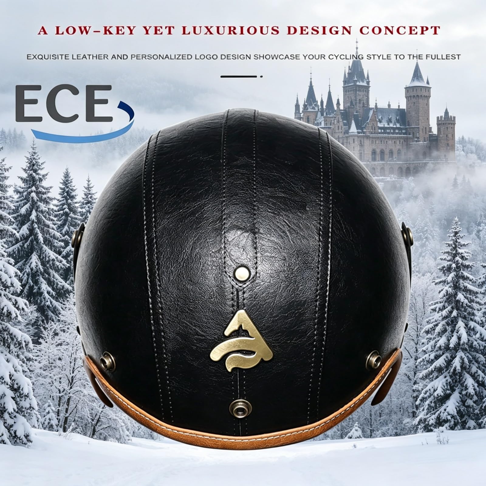 Klasyczny Kask Jet Certyfikat ECE 22.06 & Atest DOT, Dopuszczony do ruchu Kask Motocyklowy Retro Otwarty z Blendą Przeciwsłoneczną, Zewnętrzna Szybka Odczepiana, Klamra Mikrometryczna