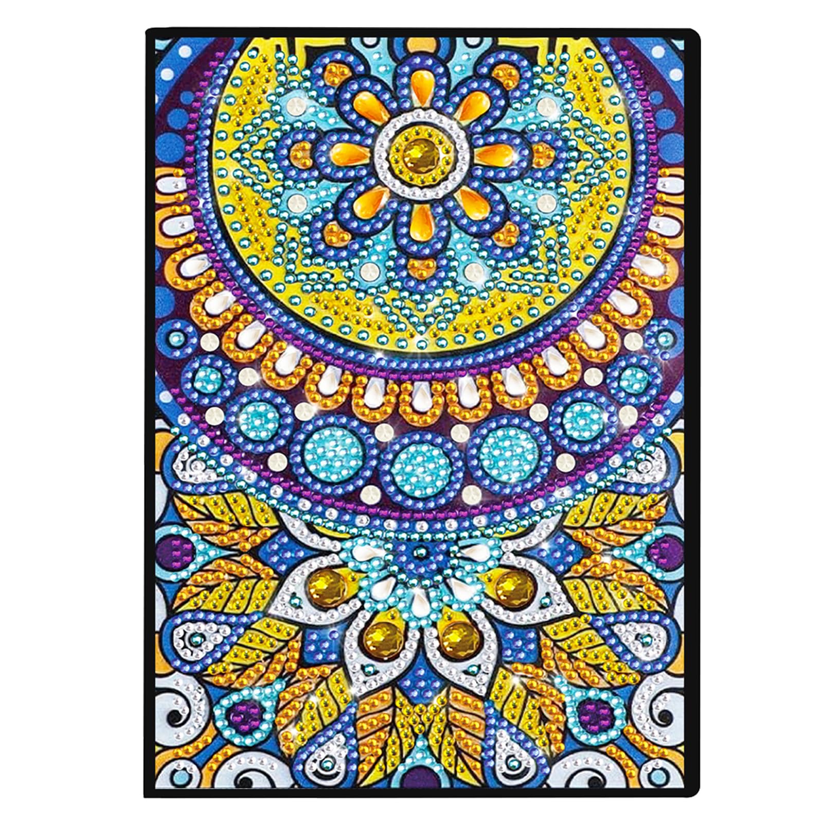 Diamond Painting Journals Notebooks Special Shaped with Tools Gem Art Sketchbook PU Diamond Art Hardcover Dairy Book for DIY Gifts and Festive Occasions