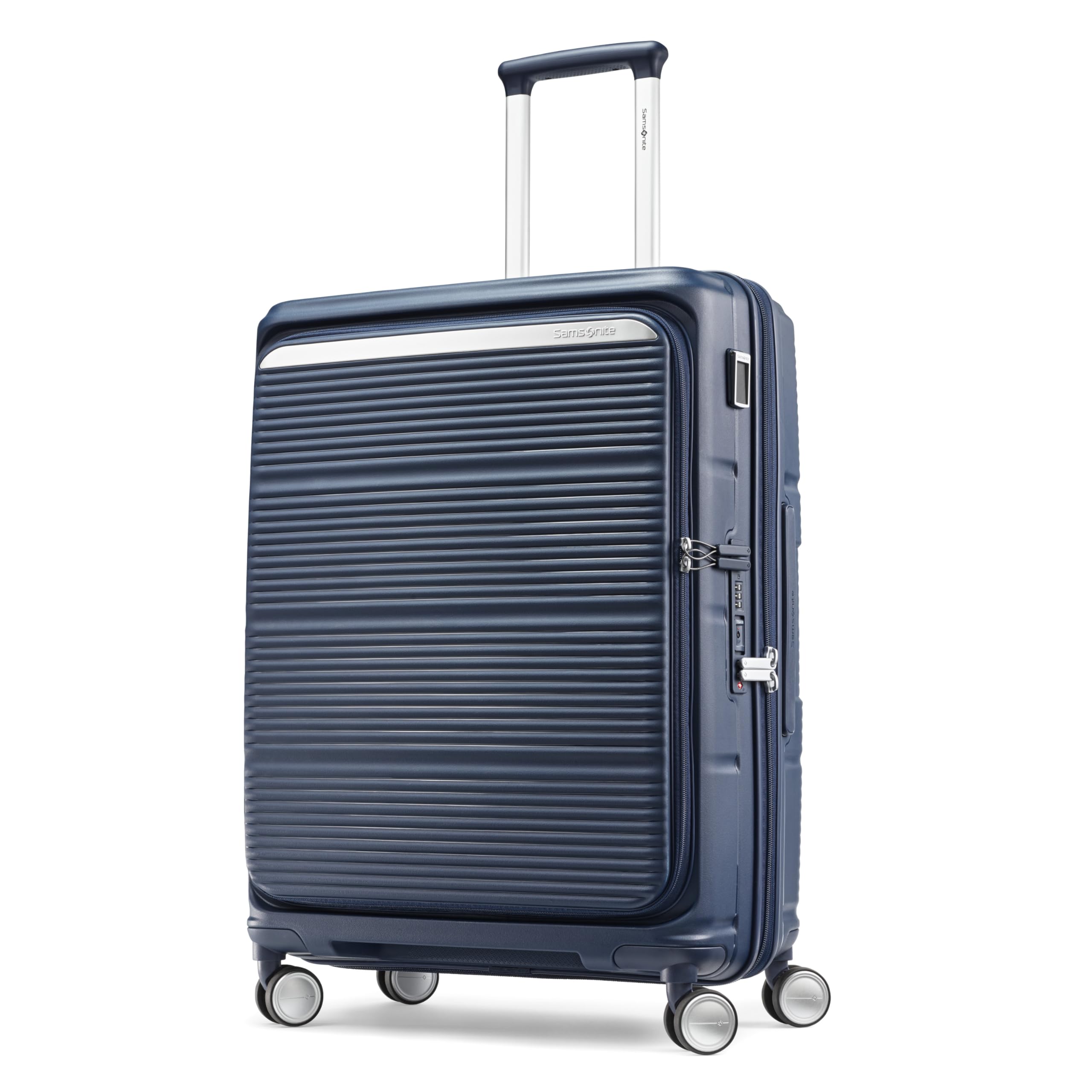 Paralux Medium Checked Luggage - Innovative Design - Quick Access Front Pocket - Dual Sus…