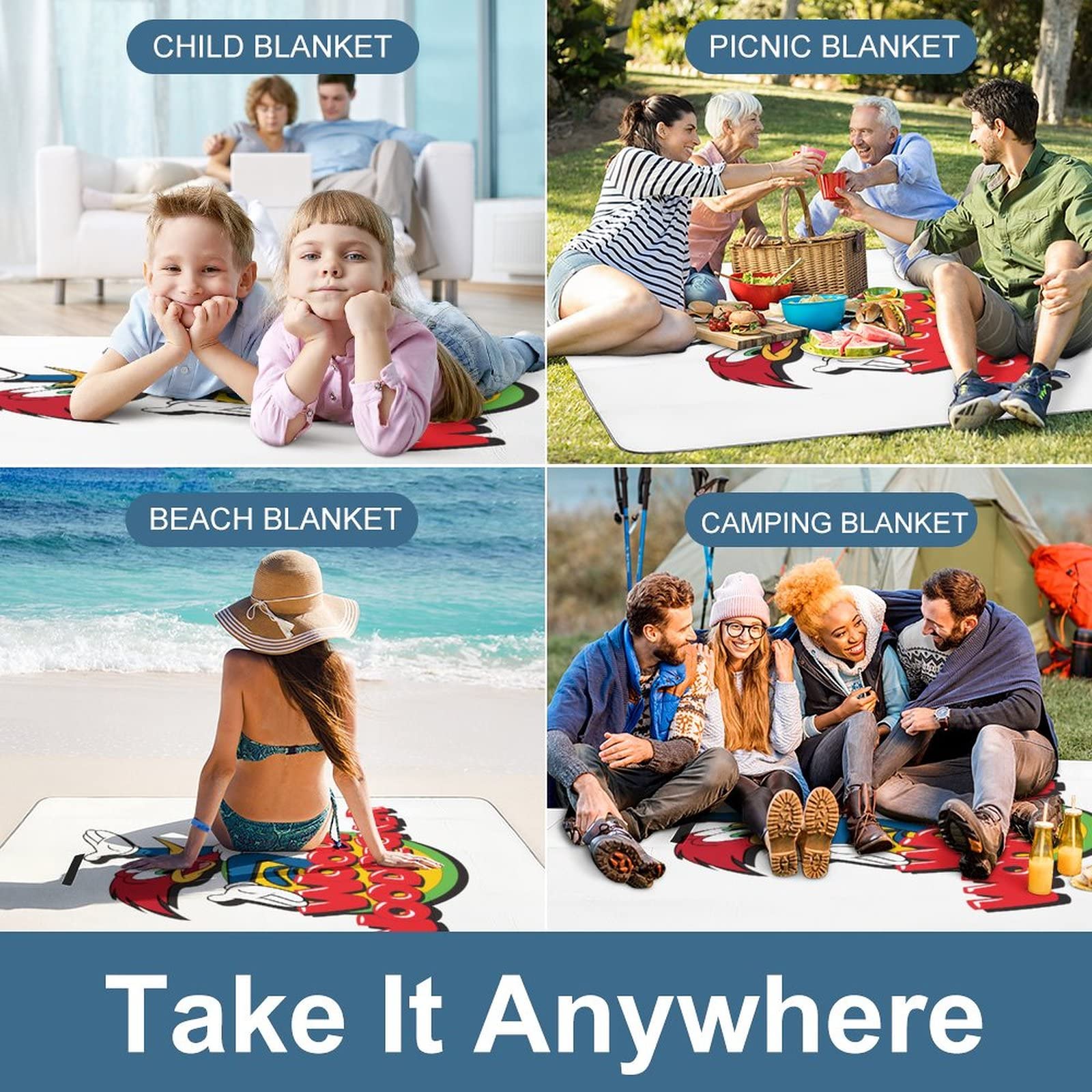 Amazon.co.jp: レジャーシート 大判 ウッディー・ウッドペッカー  